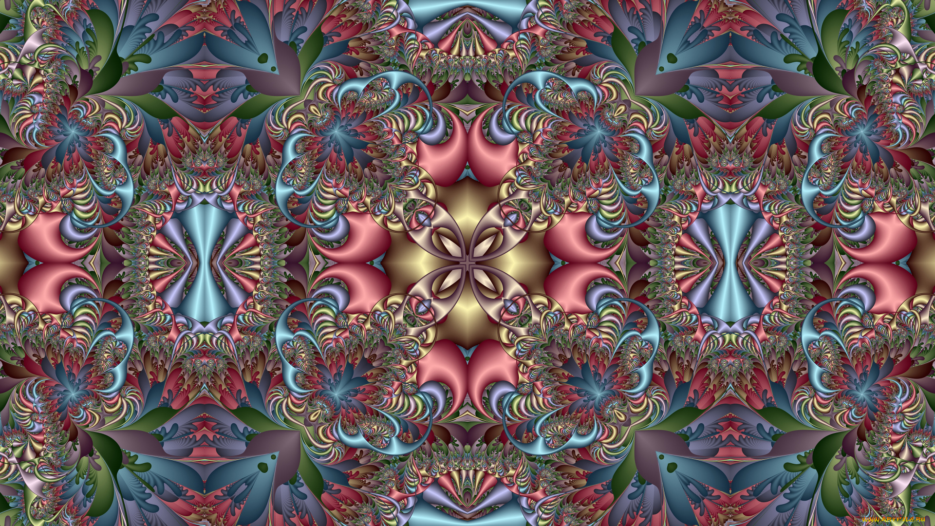 3д, графика, фракталы, , fractal, цвета, фон, узор