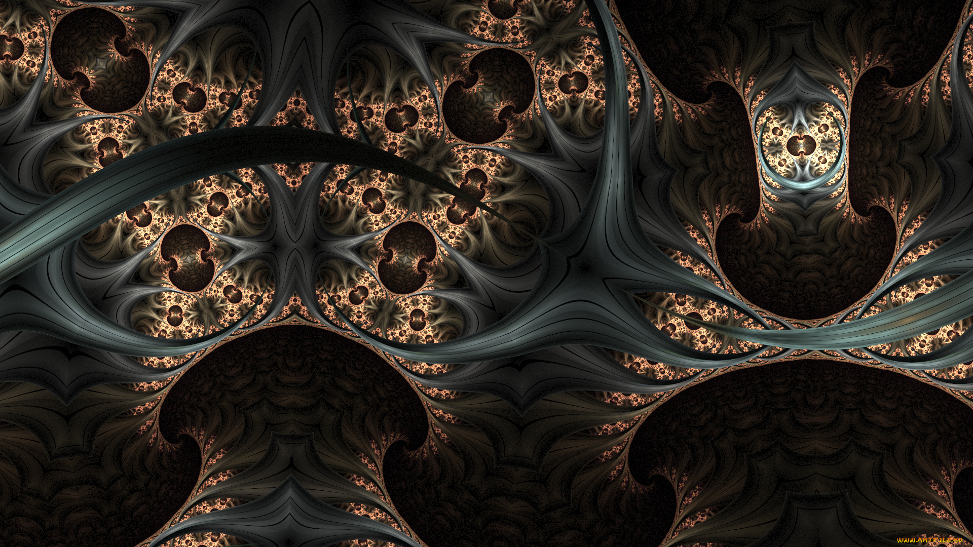 3д, графика, фракталы, , fractal, фон, узор, цвета