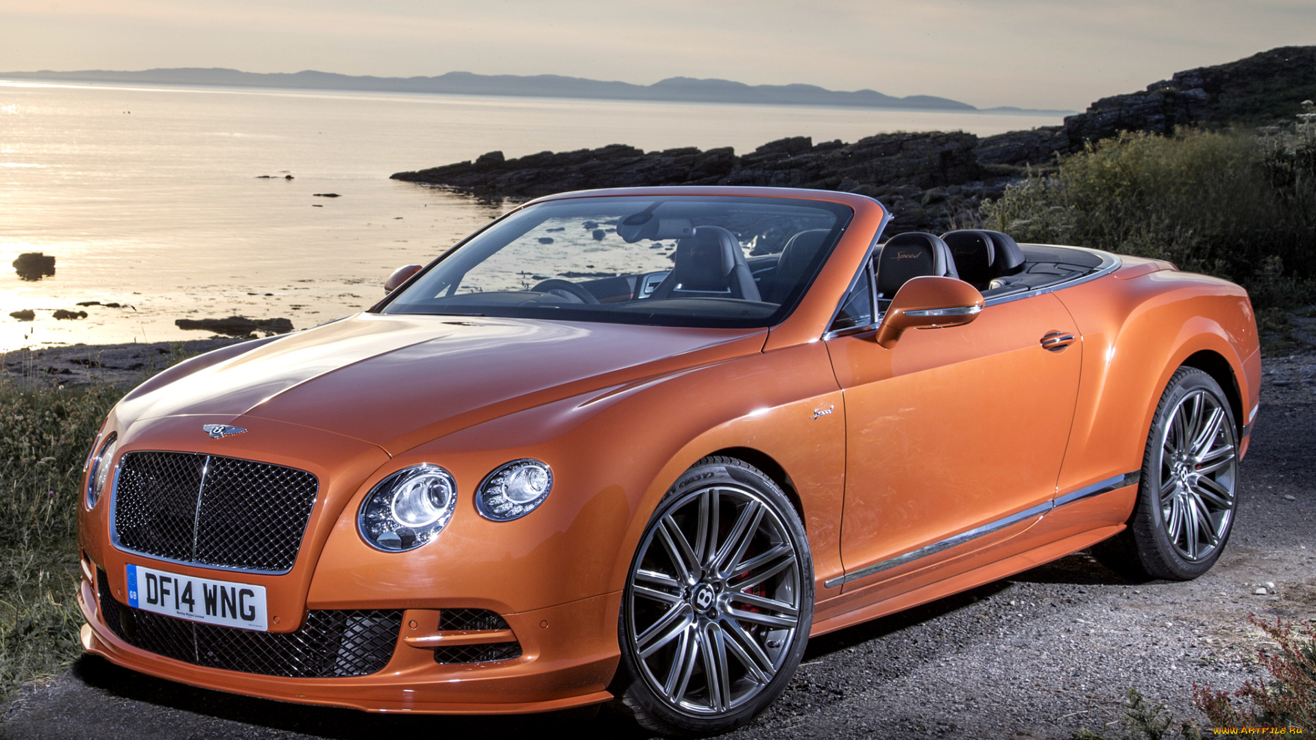 автомобили, bentley, gt, speed, 2014г, continental, uk-spec, красный