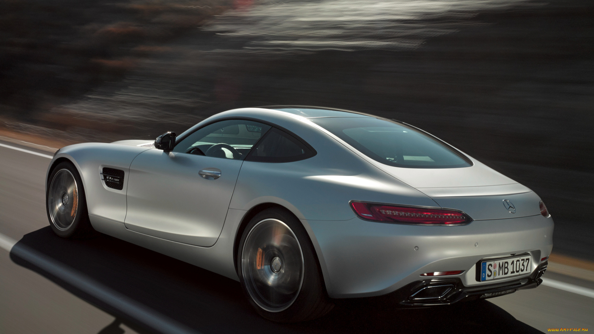 автомобили, mercedes-benz, серый, 2014г, gt, amg, mercedes