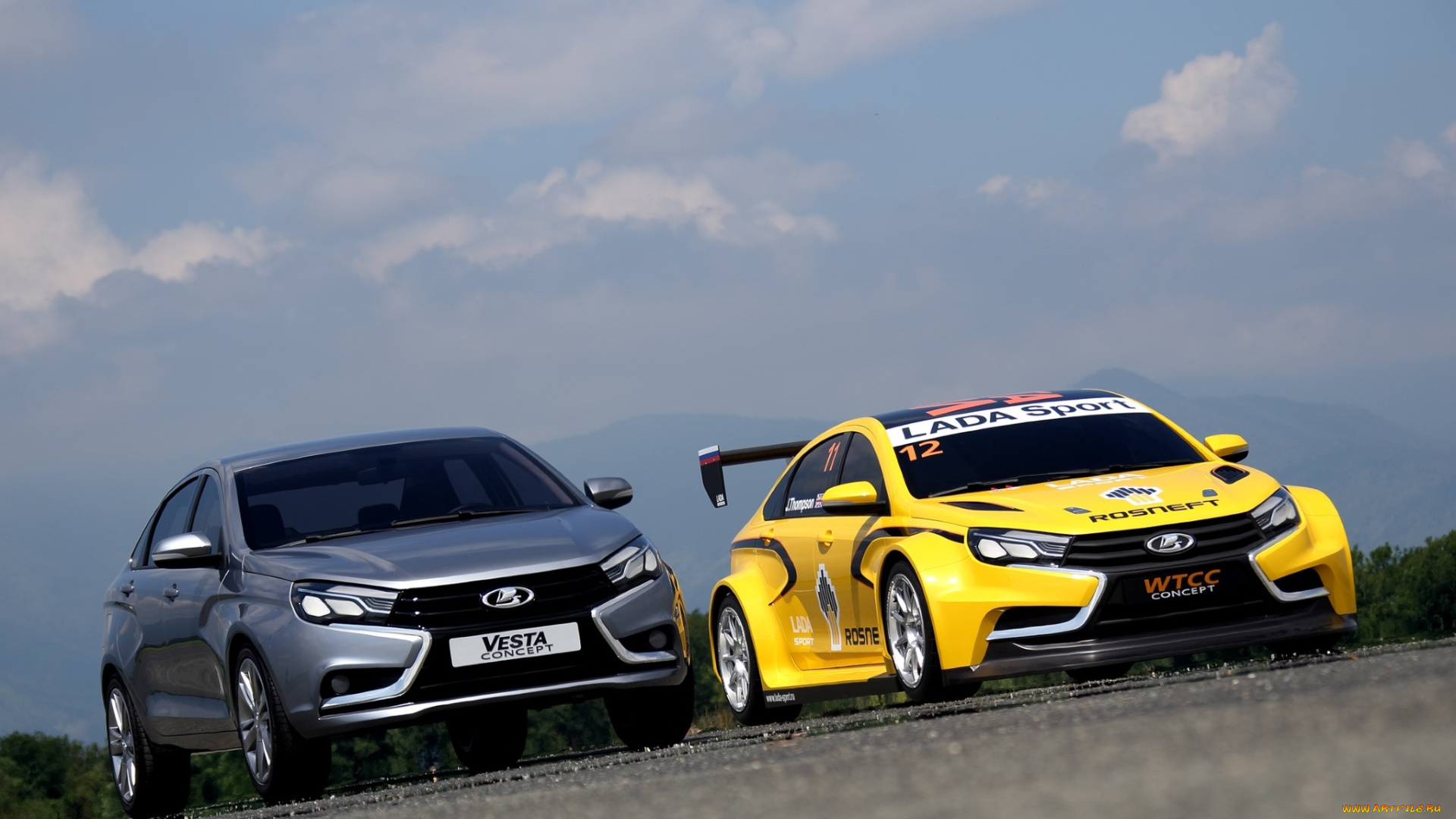 автомобили, ваз, concept, lada, vesta, wtcc