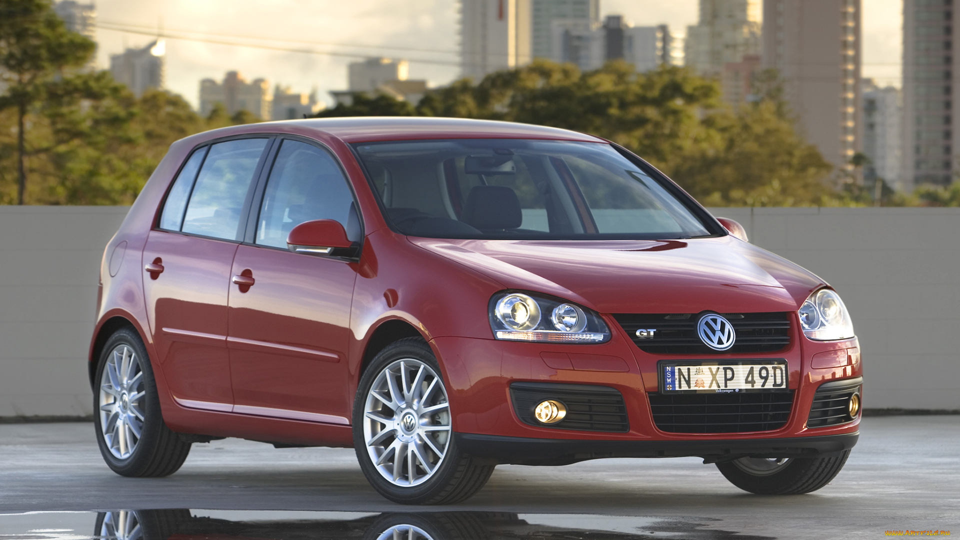 автомобили, volkswagen, красный, au-spec, 5-door, gt, golf