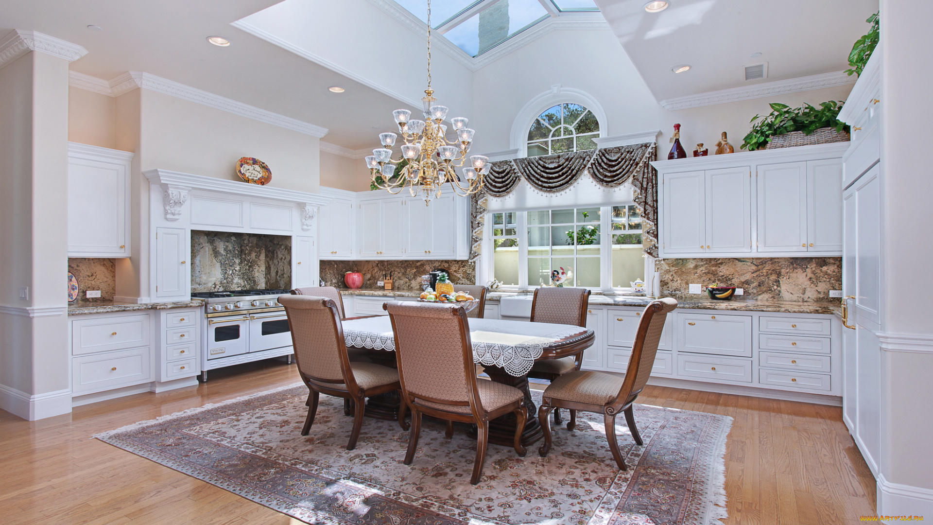 интерьер, кухня, стулья, стол, стиль