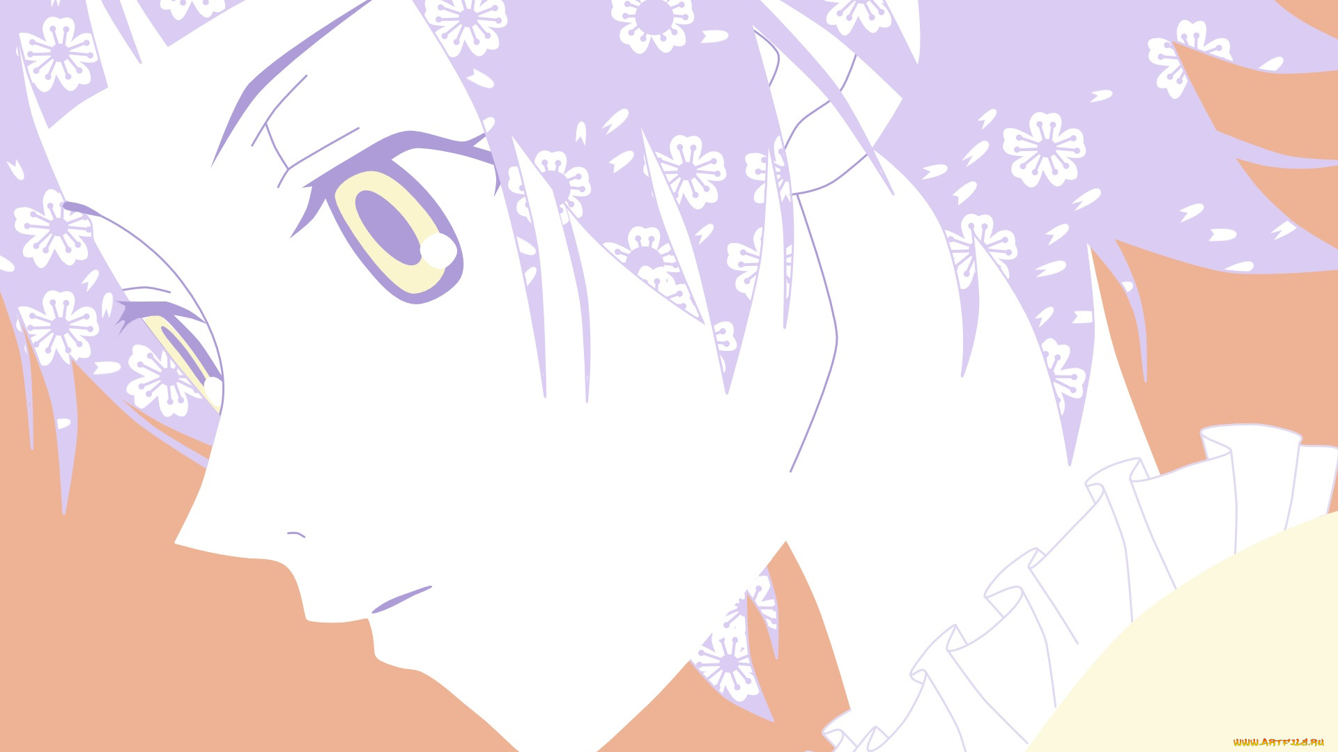 векторная, графика, девушки, глаза, лицо, волосы, фон, взгляд