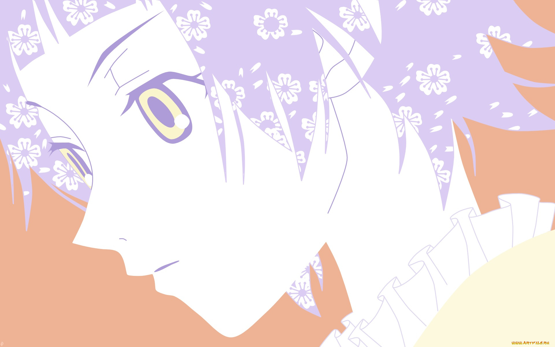 векторная, графика, девушки, глаза, лицо, волосы, фон, взгляд