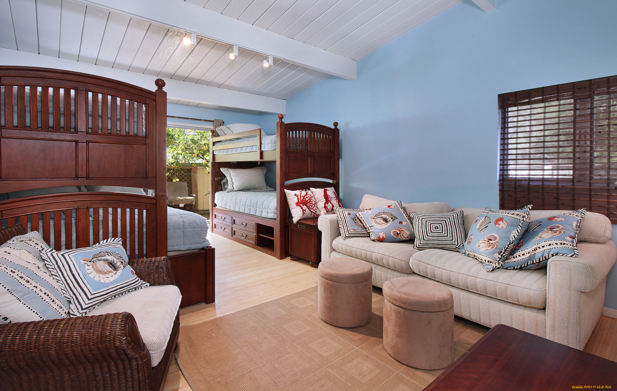 интерьер, детская, комната, стиль, мебель, детская