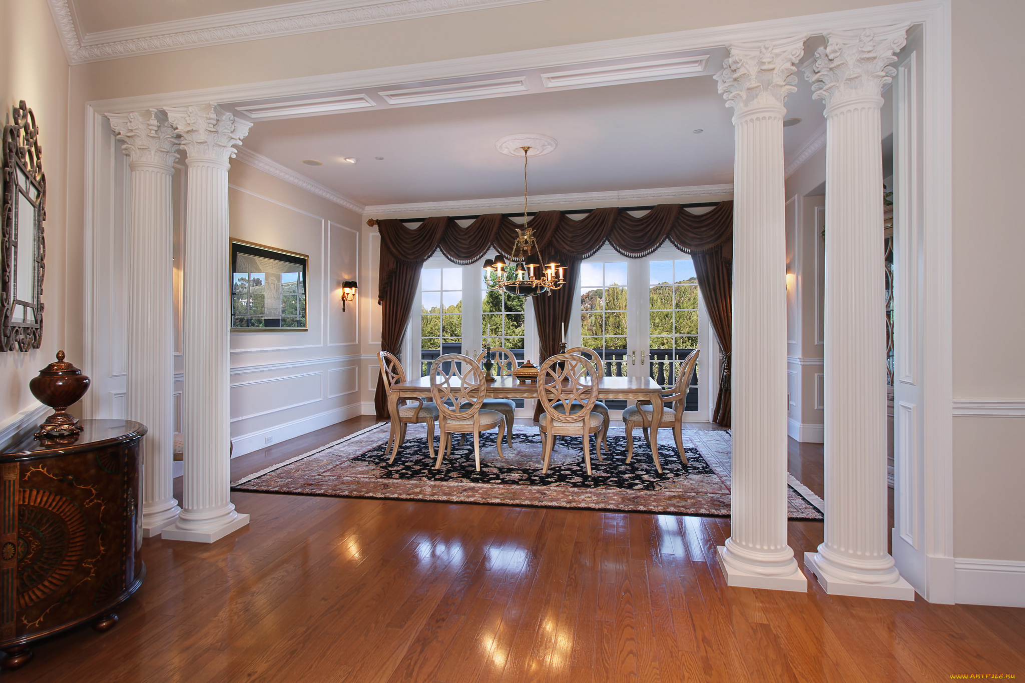 интерьер, столовая, дизайн, стиль, мебель