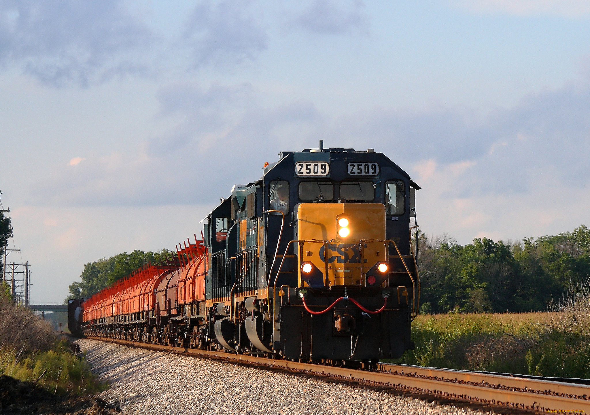 техника, поезда, железная, дорога, рельсы, состав, локомотив