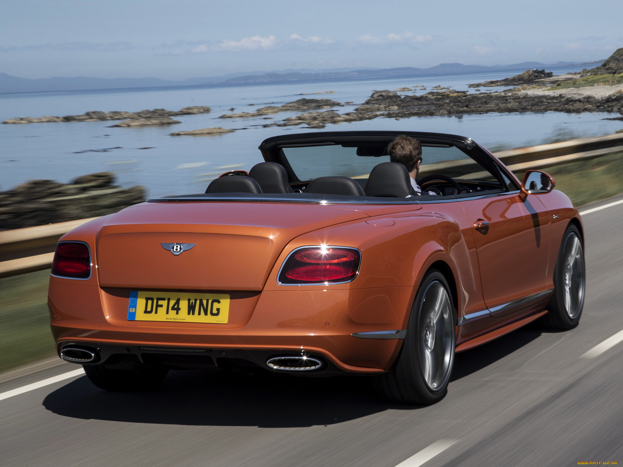 автомобили, bentley, красный, 2014г, continental, gt, speed, uk-spec