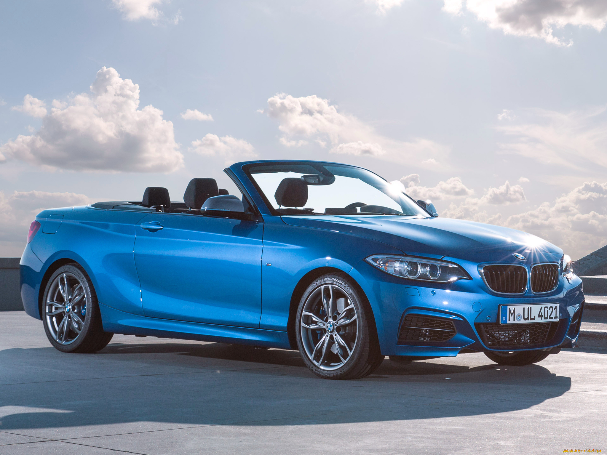 автомобили, bmw, синий, 2014г, f23, cabrio, m235i