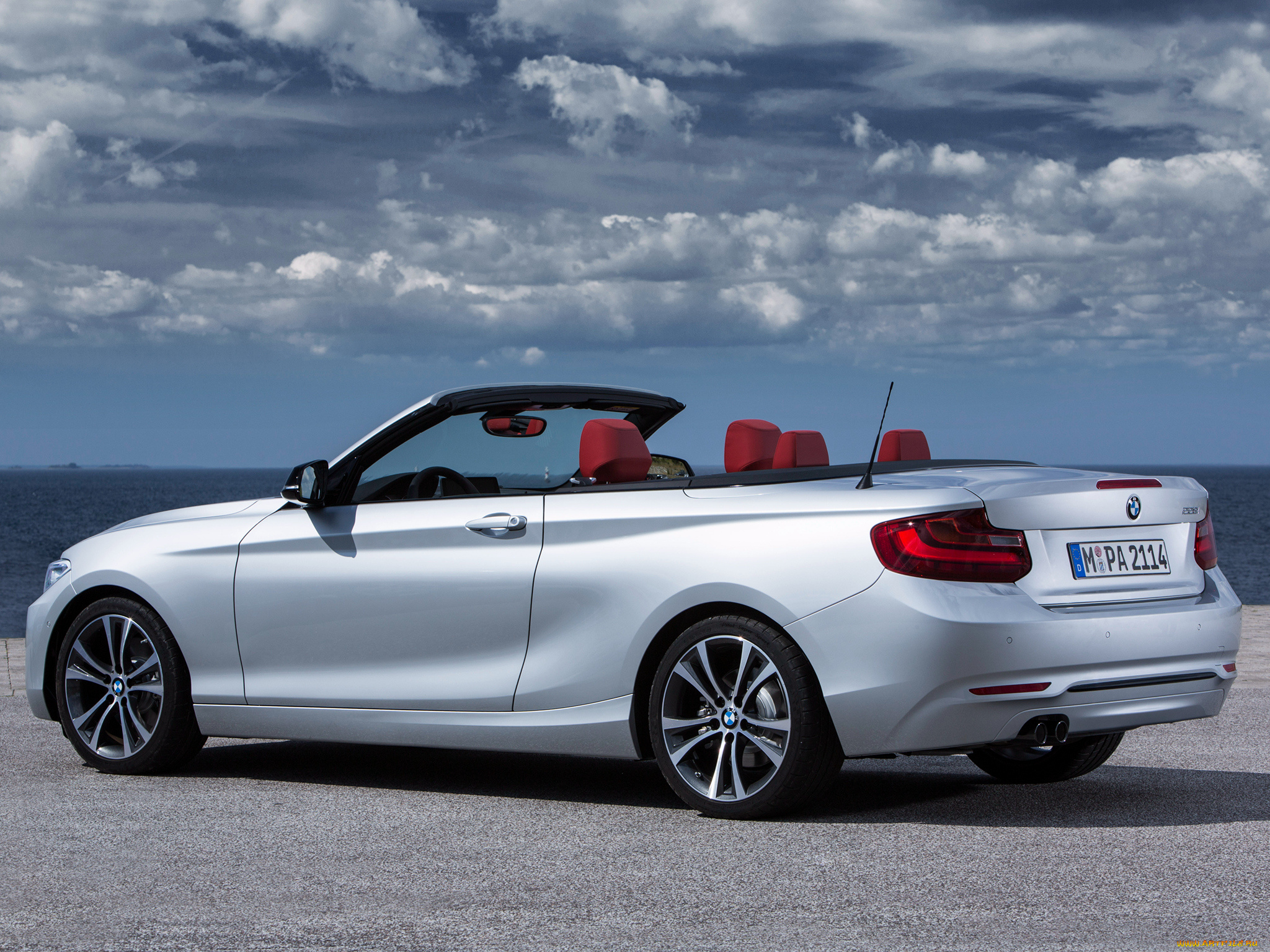 автомобили, bmw, sport, 228i, cabrio, 2014г, f23, line, серый