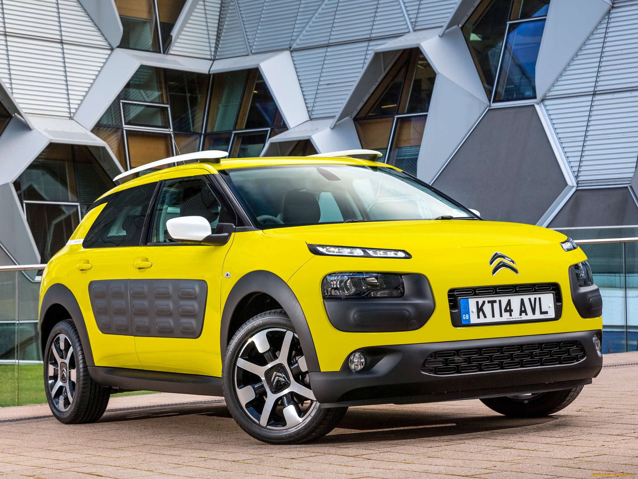 автомобили, citroen, cactus, c4, citroеn, 2014г, желтый, uk-spec