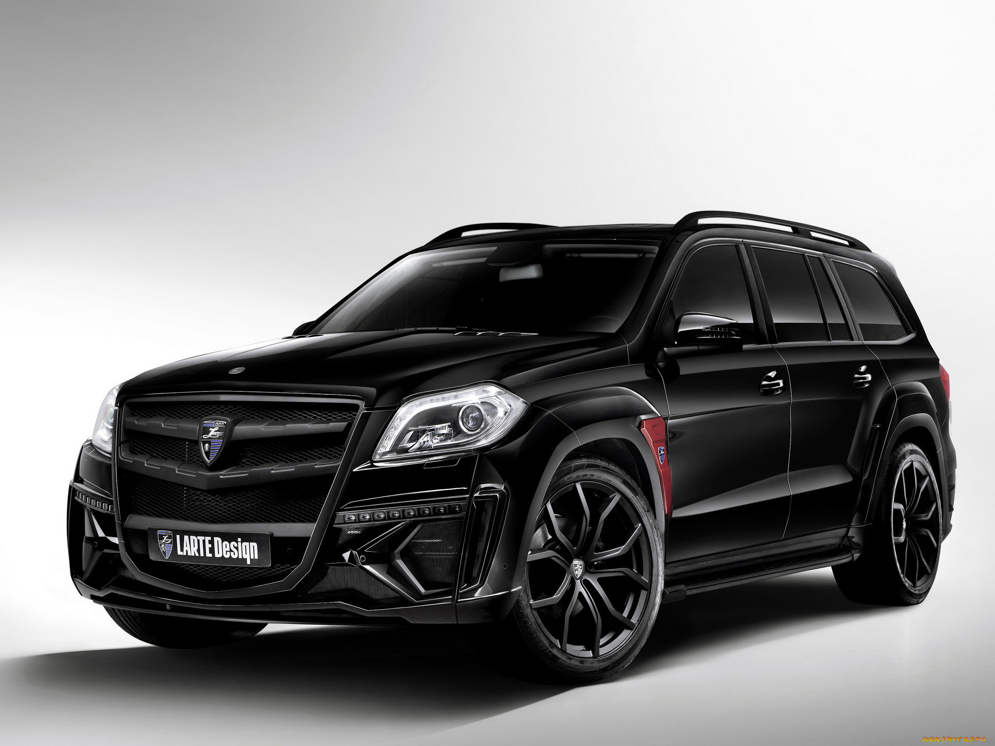автомобили, mercedes-benz, design, larte, crystal, black, gl, темный, 2014г, x166