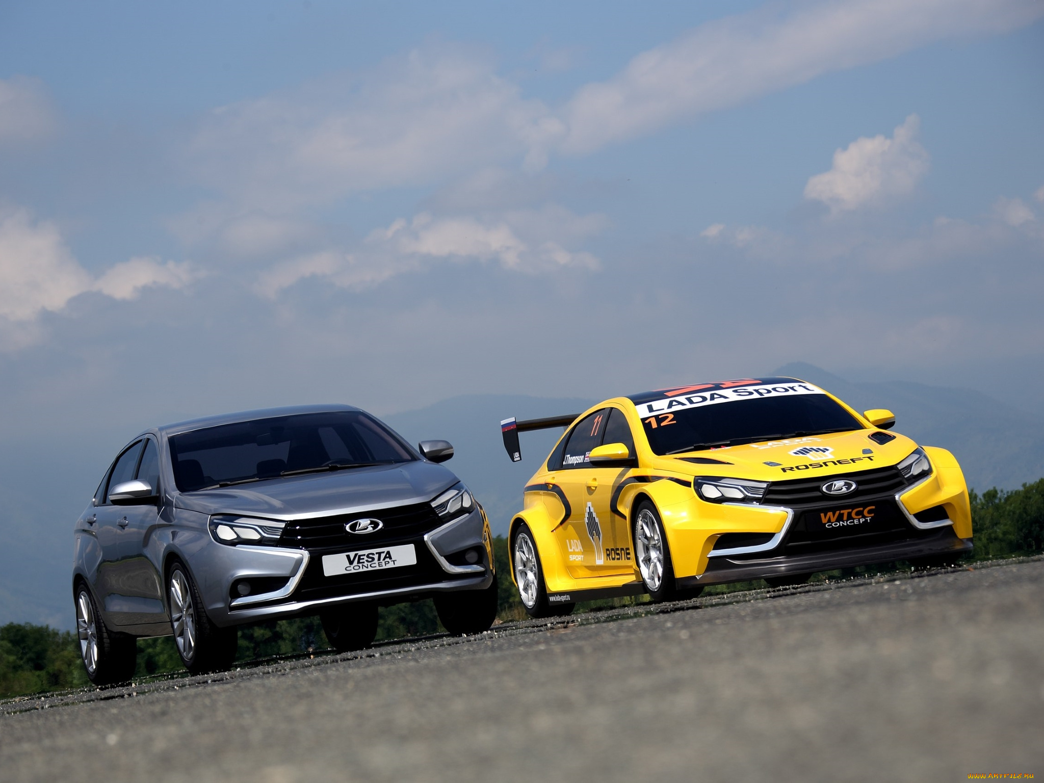 автомобили, ваз, concept, lada, vesta, wtcc