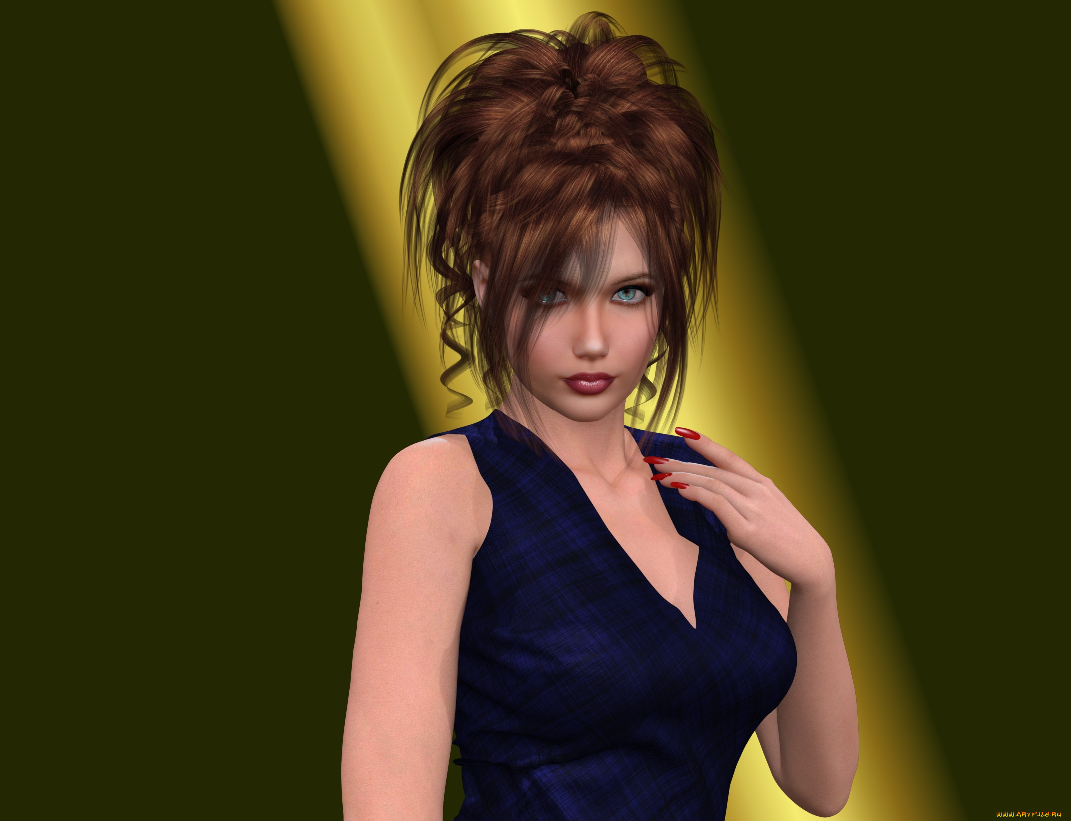 3д, графика, люди, , people, взгляд, девушка