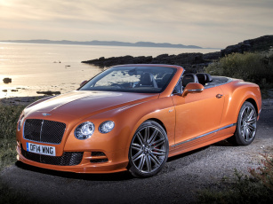 Картинка автомобили bentley gt speed 2014г continental uk-spec красный