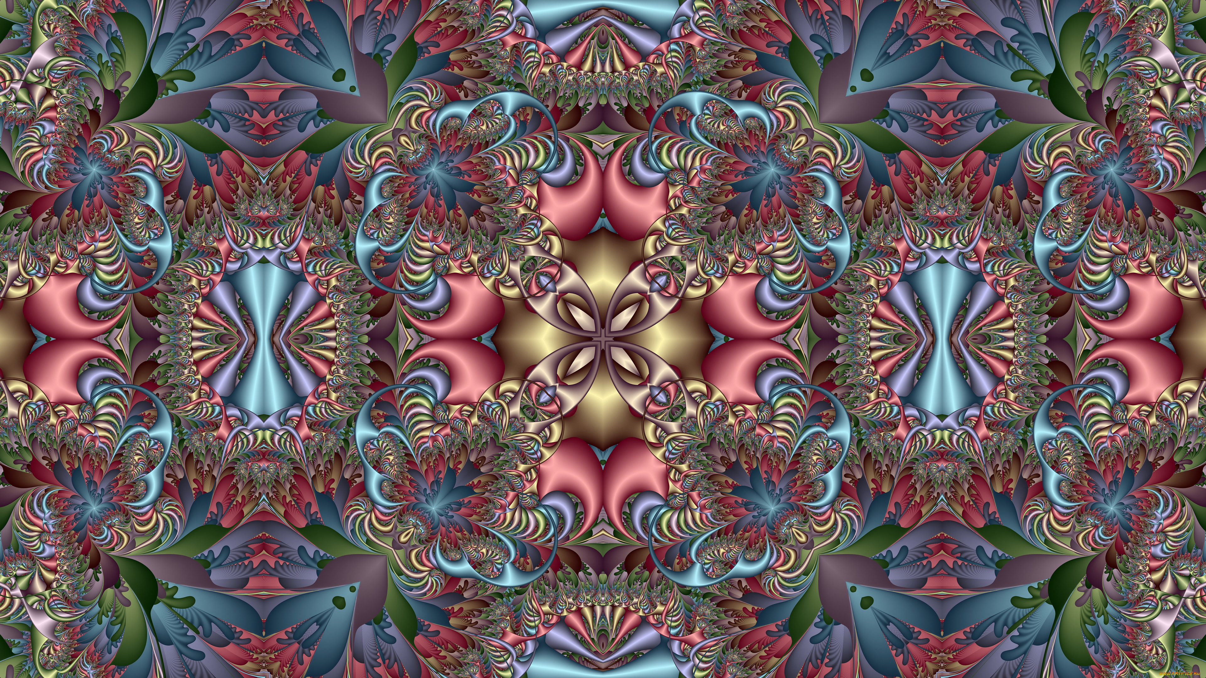 3д, графика, фракталы, , fractal, цвета, фон, узор