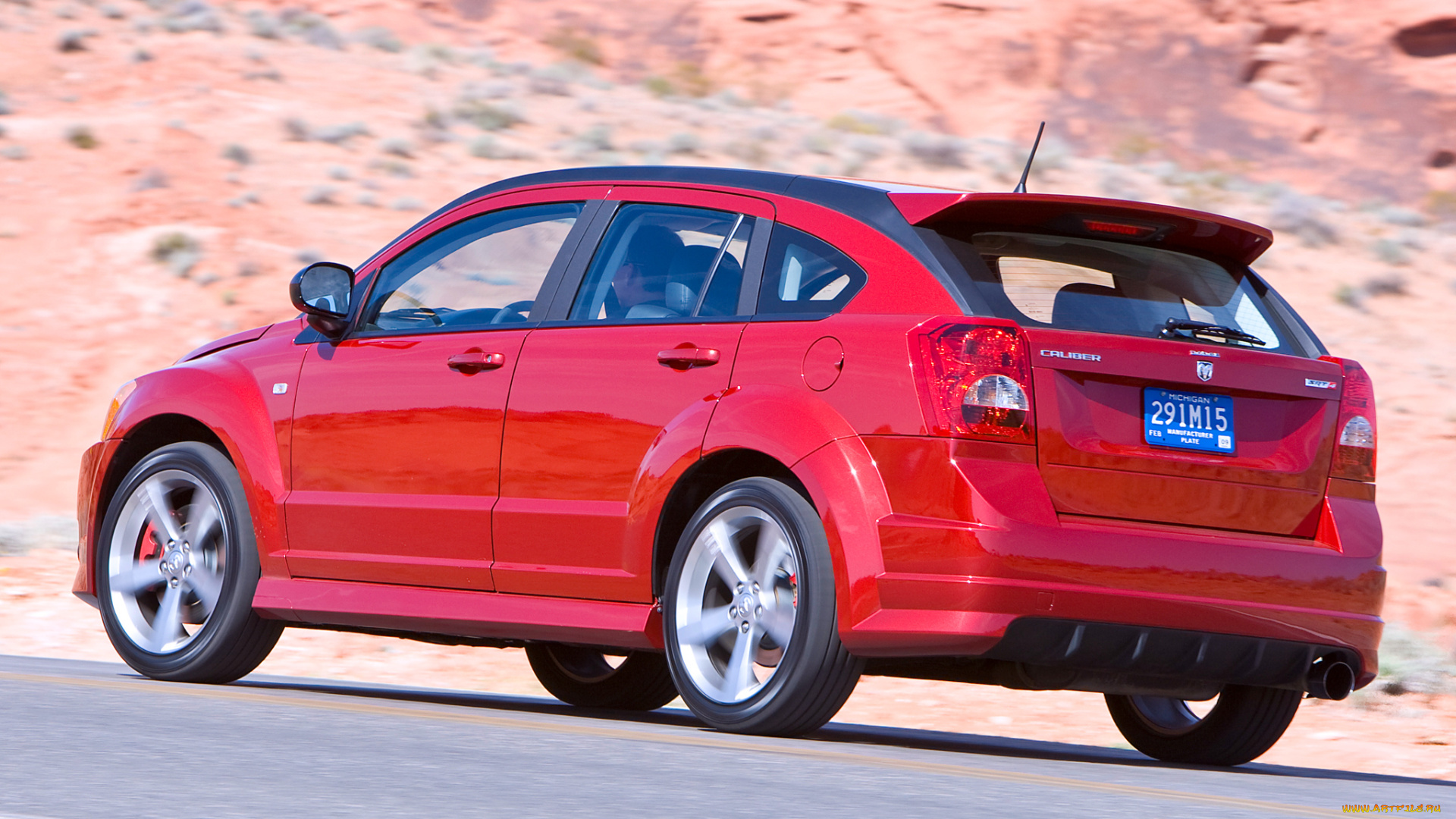 автомобили, dodge, caliber, eu-spec, красный, pm, srt4