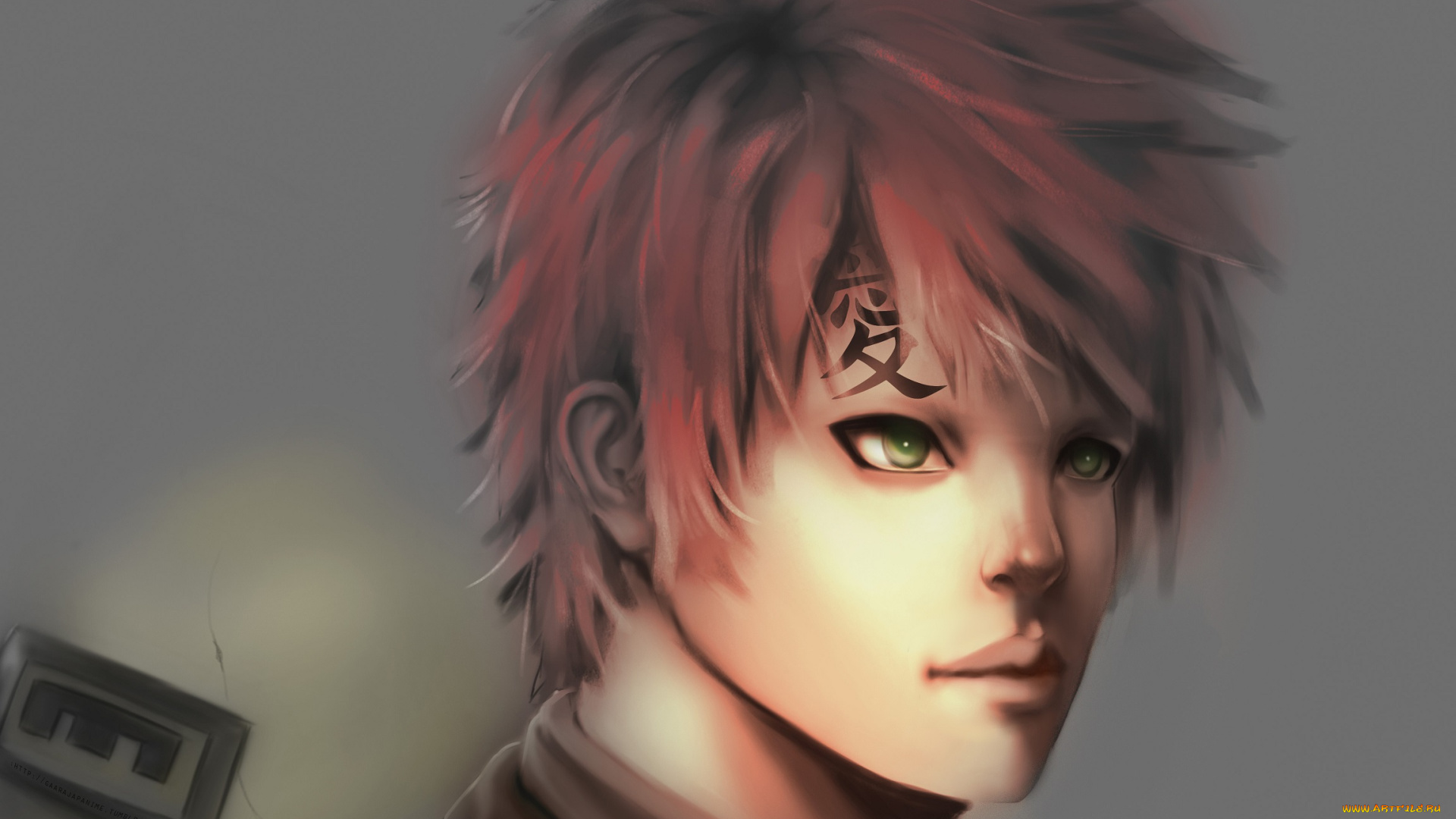 разное, арты, наруто, взгляд, гаара, парень, арт