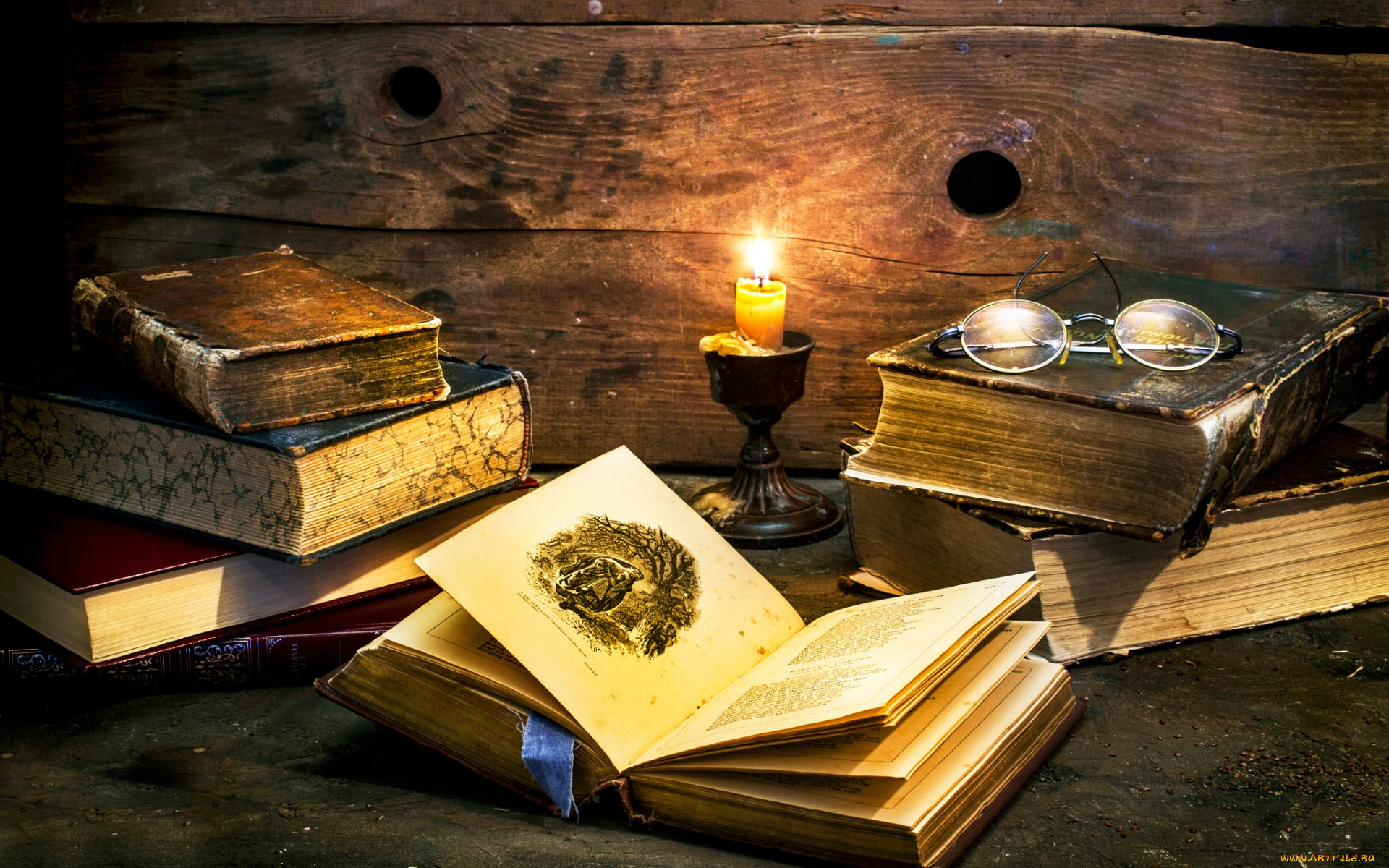 разное, канцелярия, , книги, книги, by, candle, light, очки, свеча