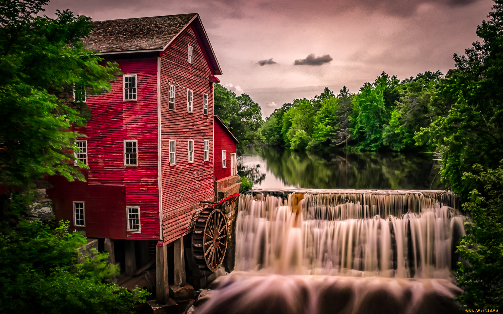 разное, мельницы, мельница, водяная, висконсин, аугуста, wisconsin, водопад, река, augusta, dells, mill