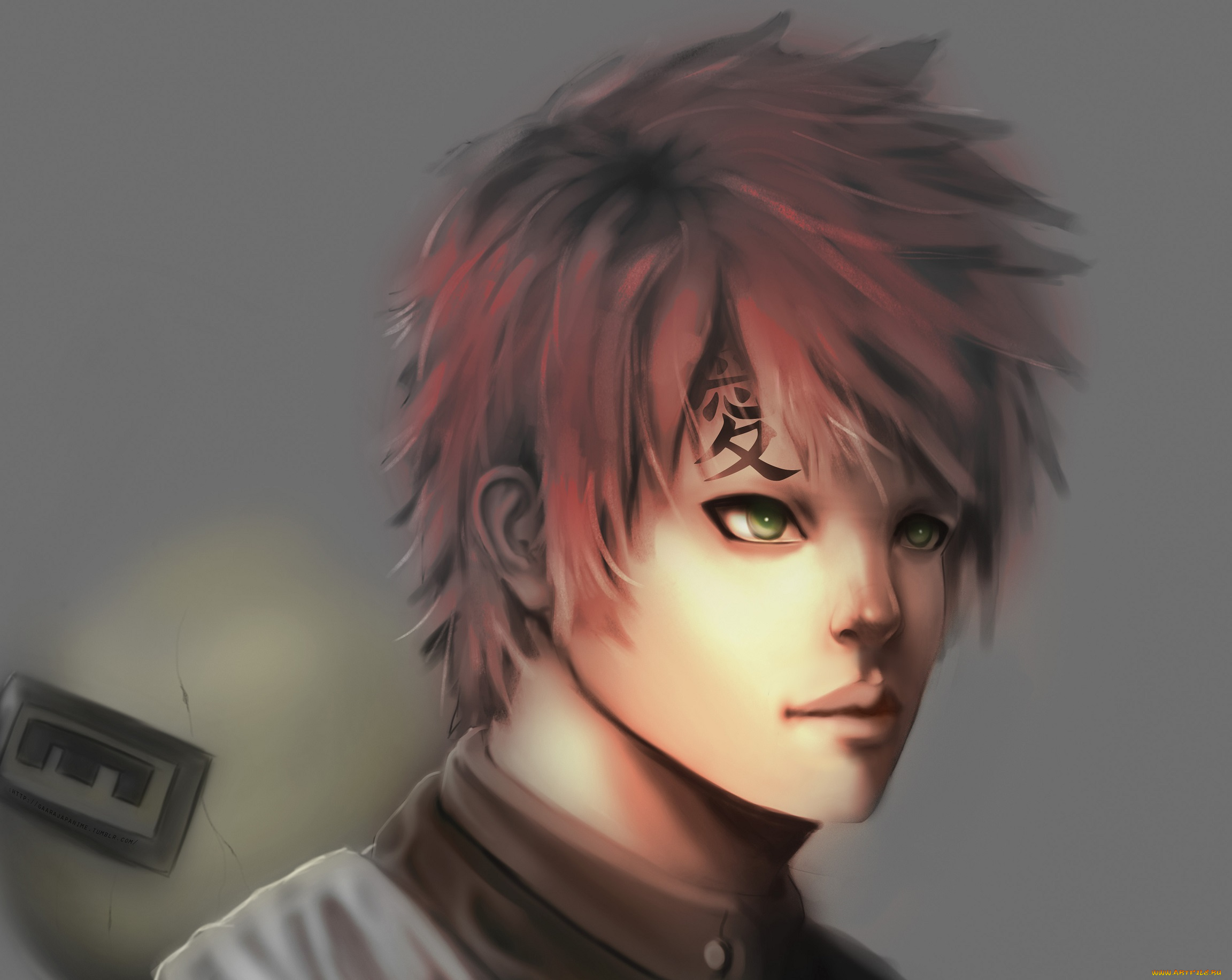 разное, арты, наруто, взгляд, гаара, парень, арт