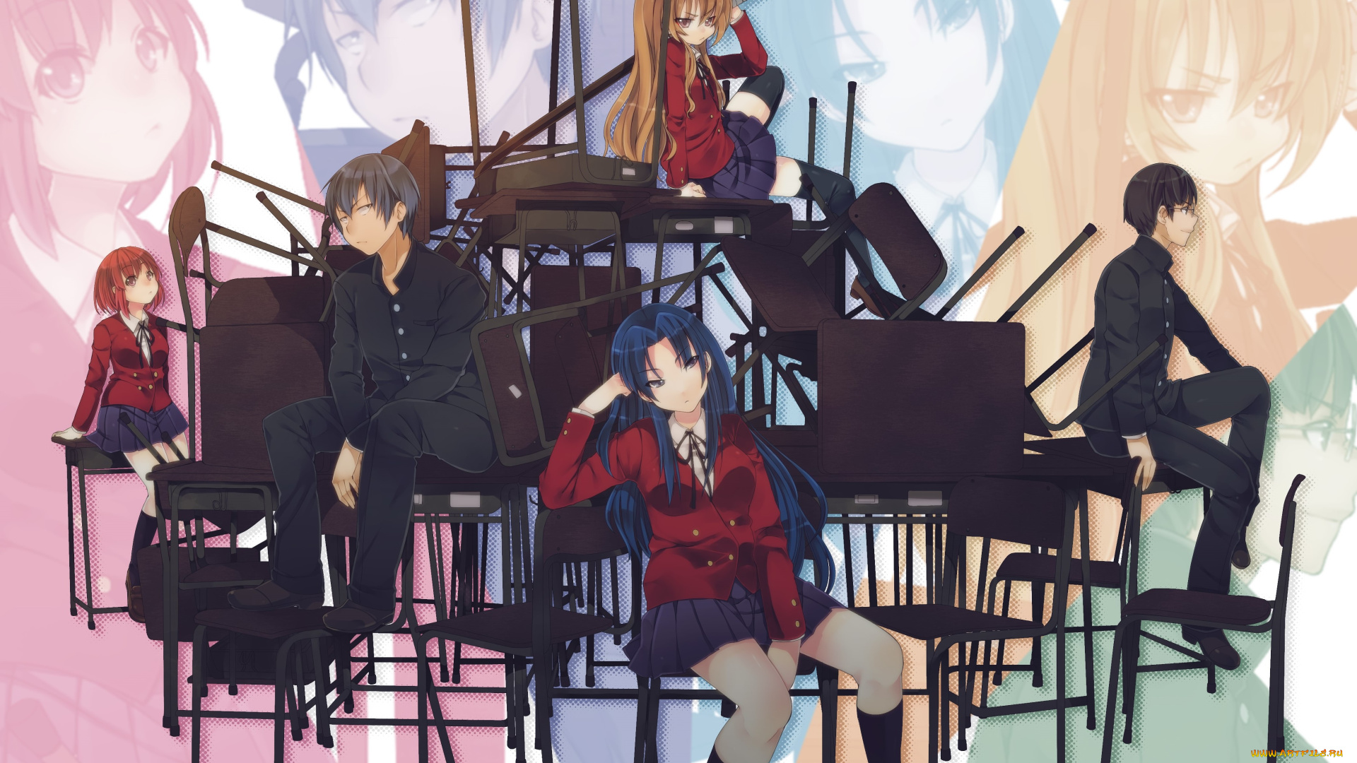 аниме, toradora, персонажи