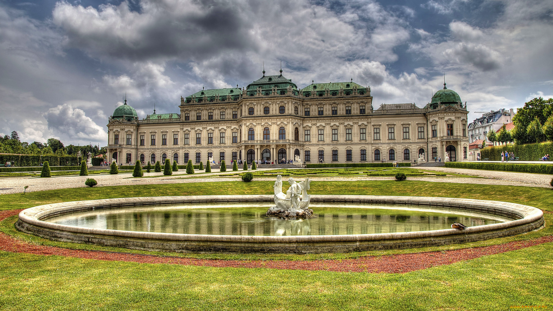belvedere, palace, города, вена, , австрия, дворец