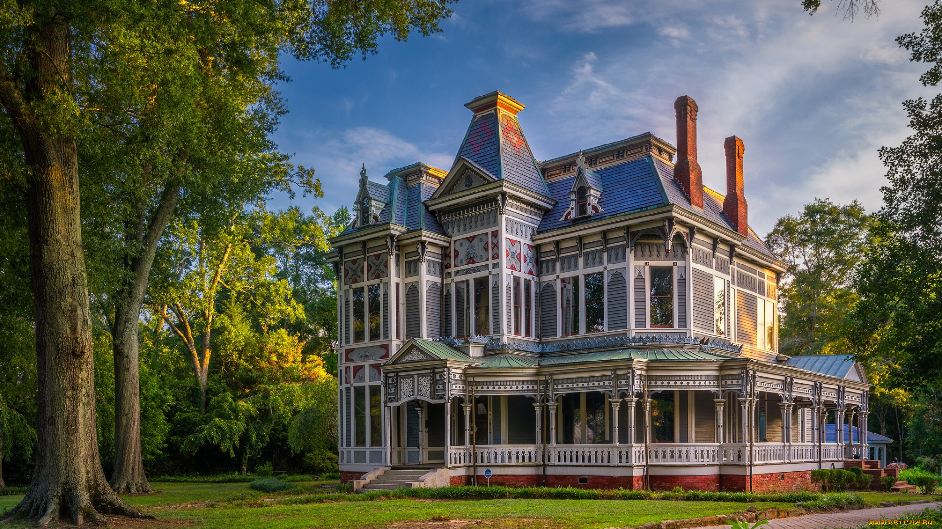 города, -, здания, , дома, особняк