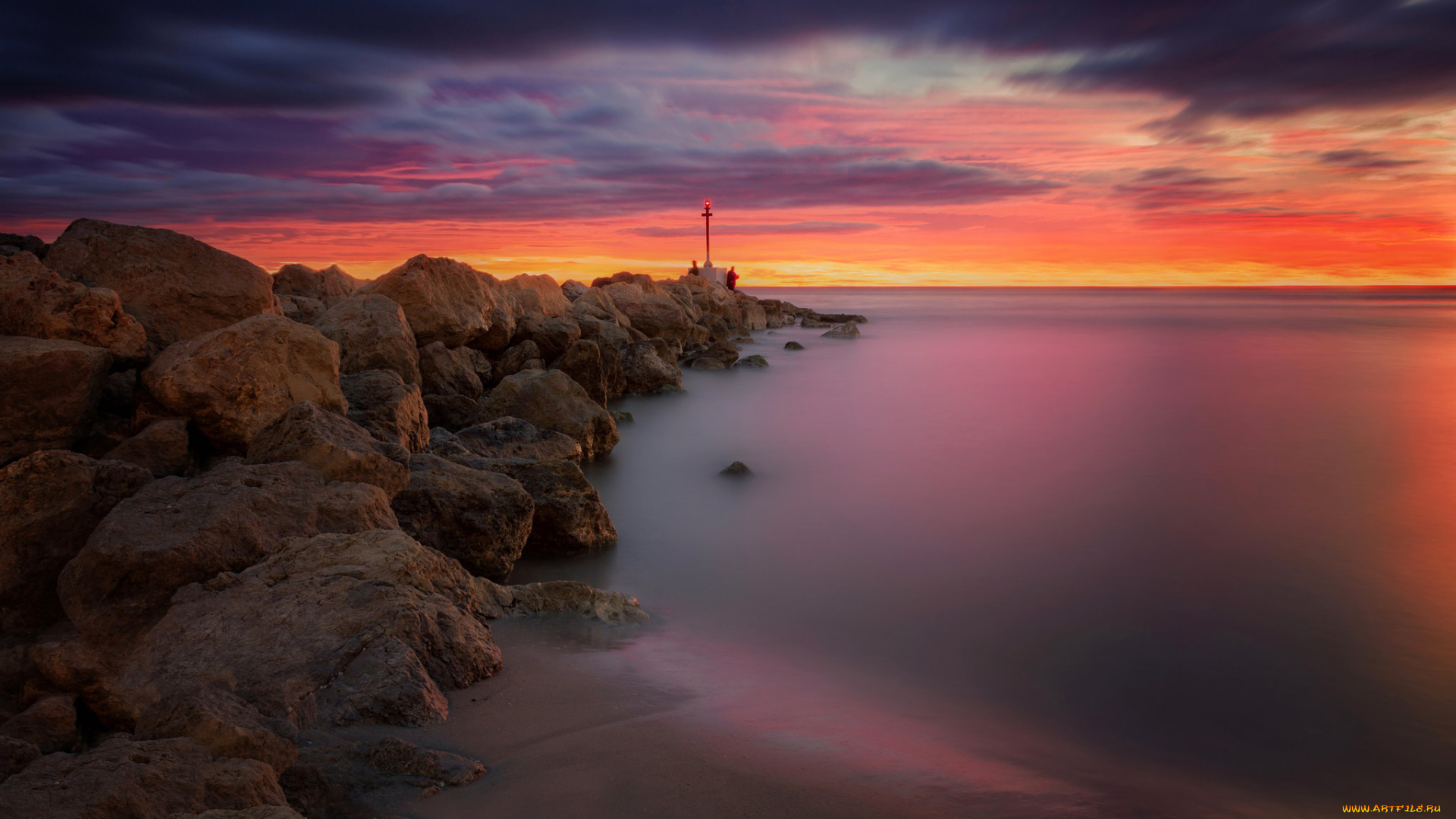 природа, побережье, море, берег