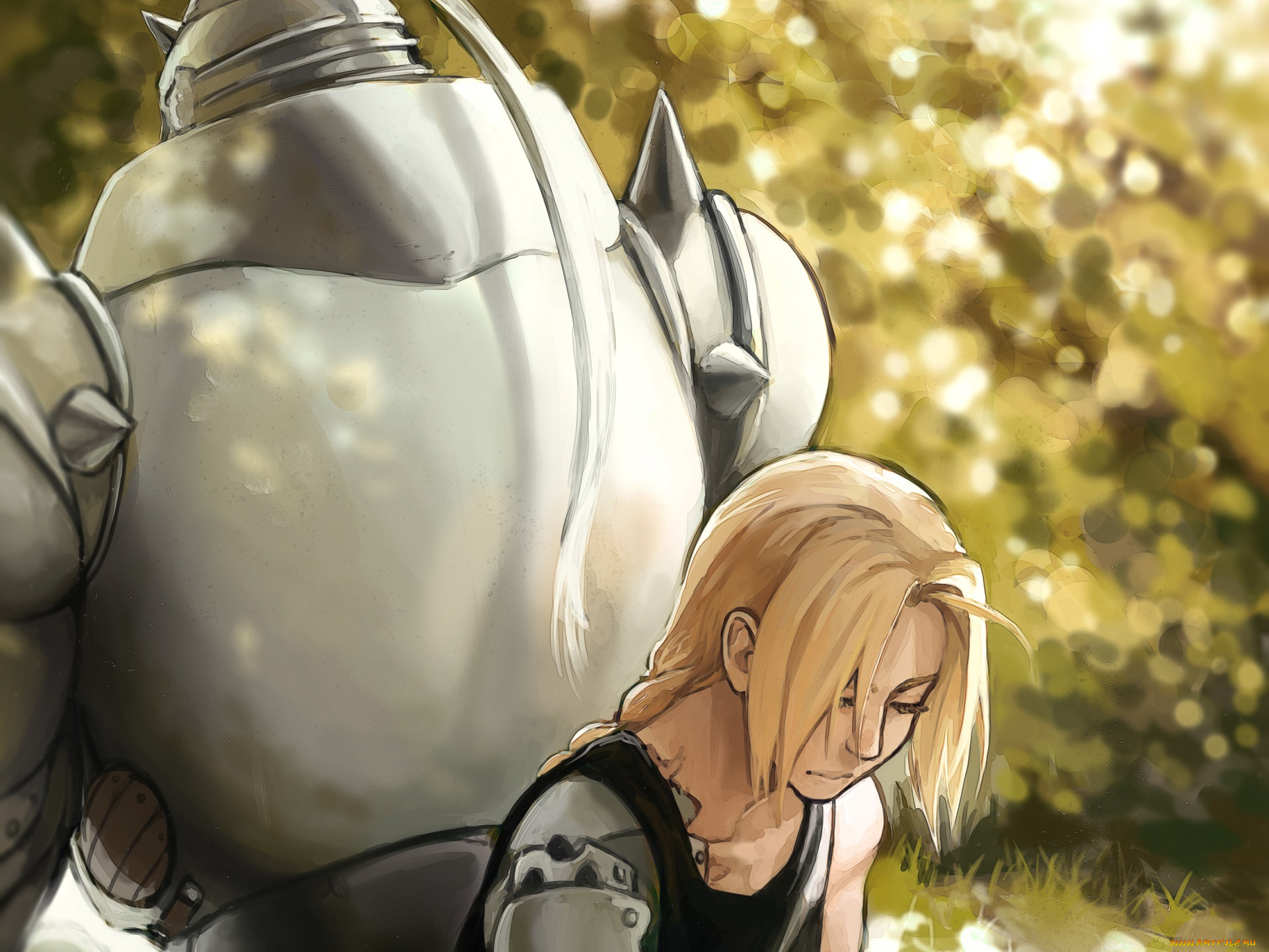 аниме, fullmetal, alchemist, эдвард