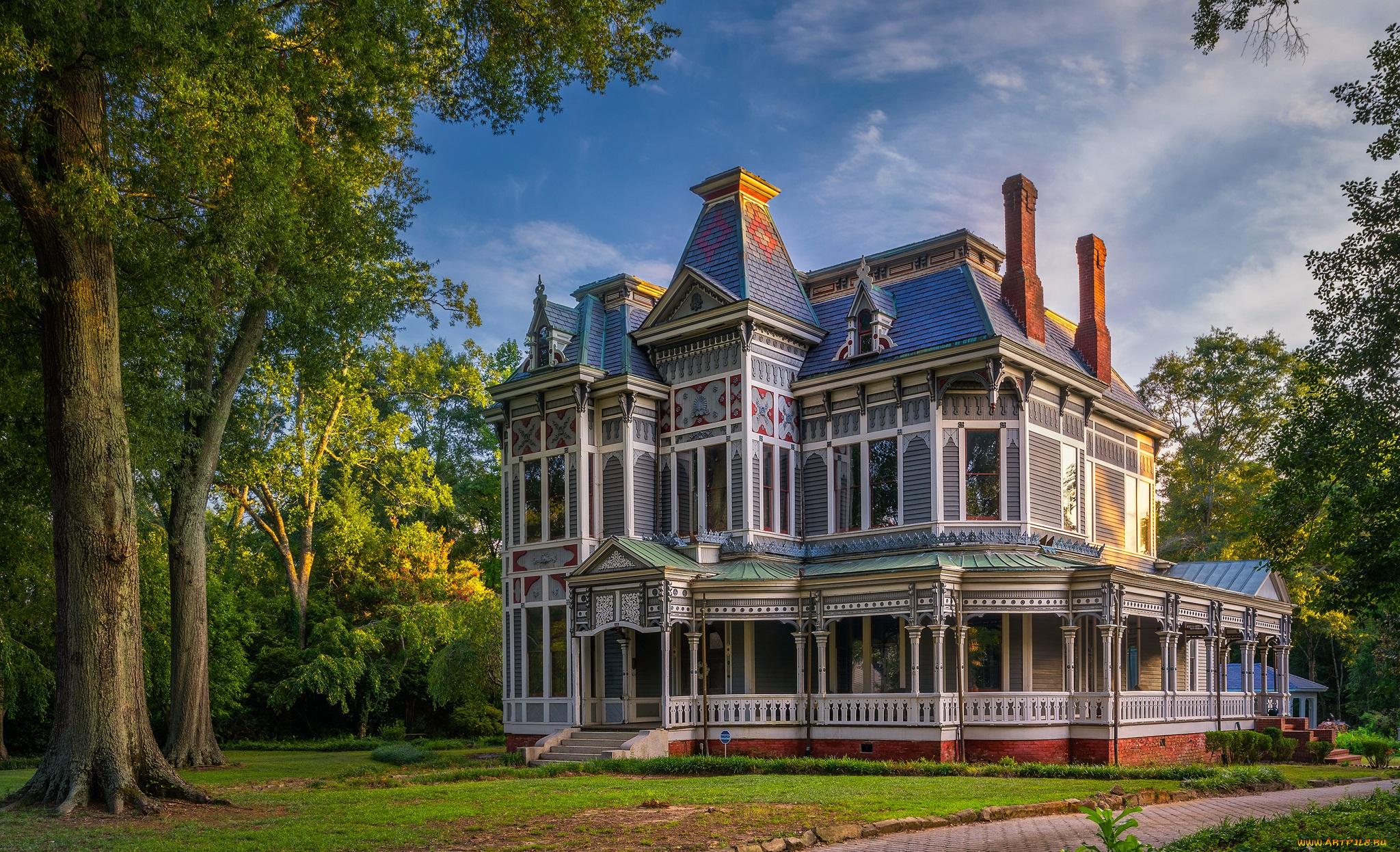 города, -, здания, , дома, особняк