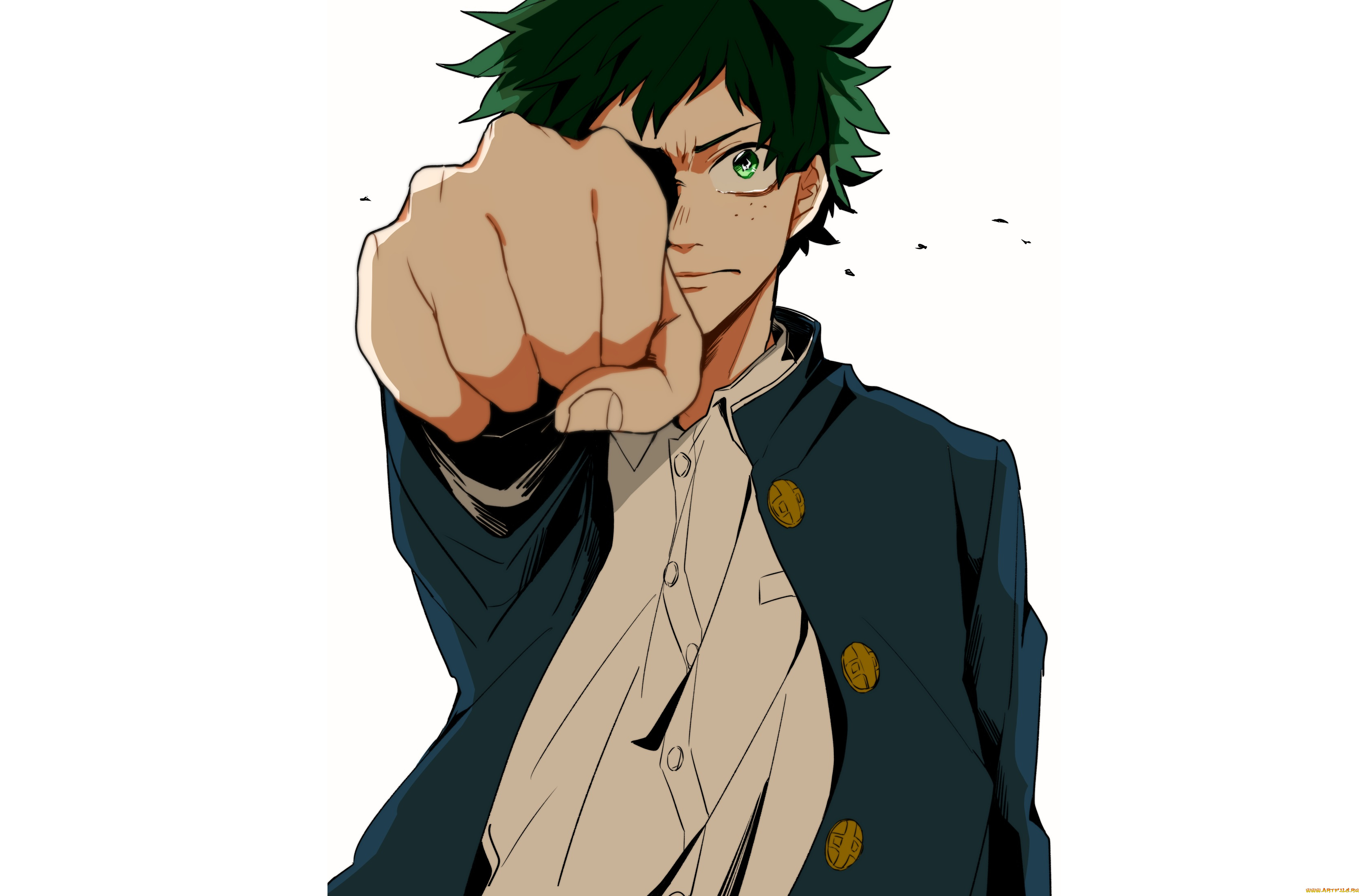 аниме, boku, no, hero, academia, midoriya, izuku
