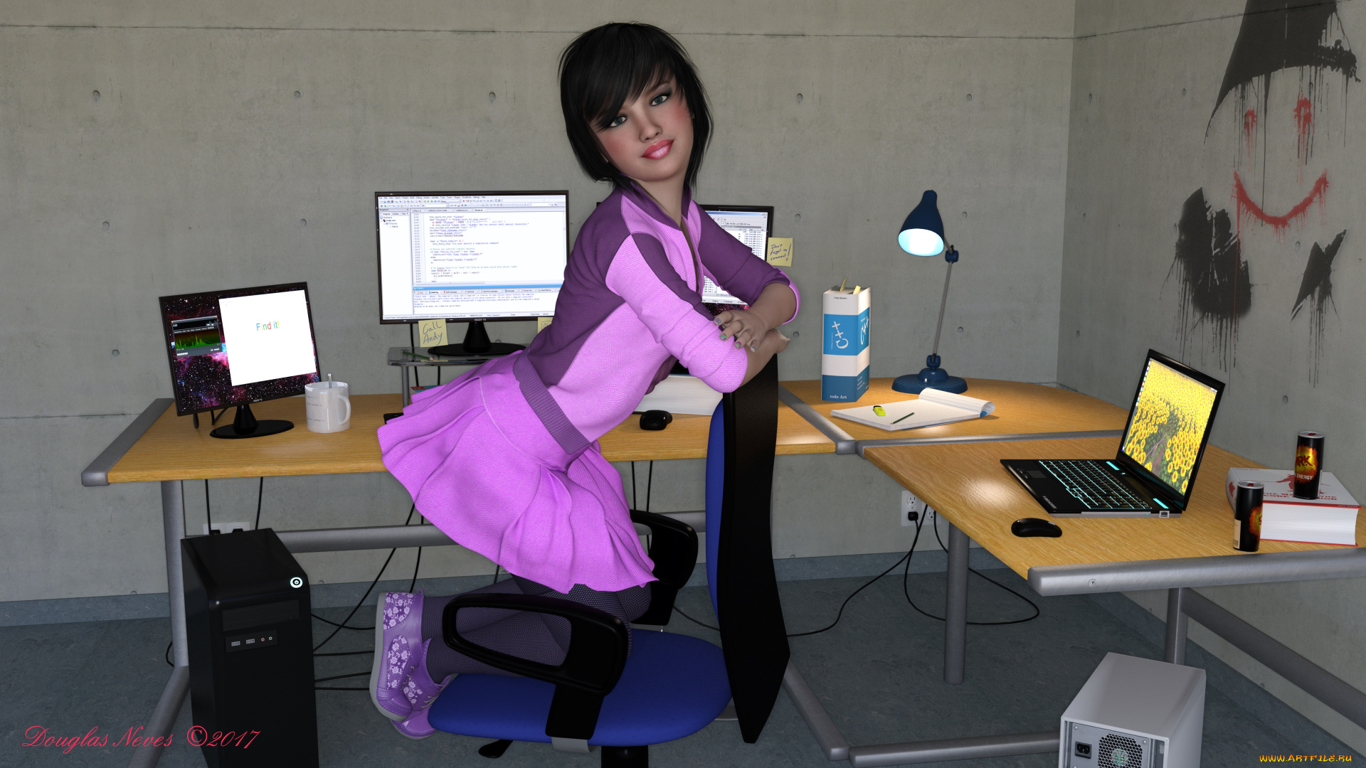 3д, графика, люди, , people, взгляд, девушка, фон