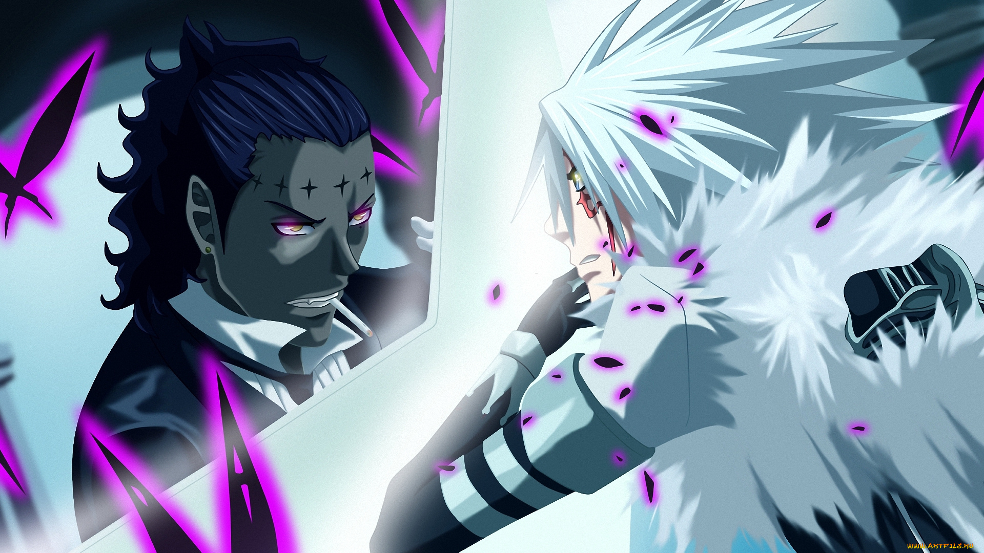 аниме, , gray-man, allen, walker, парень, воин, экзорцист, tyki, mikk