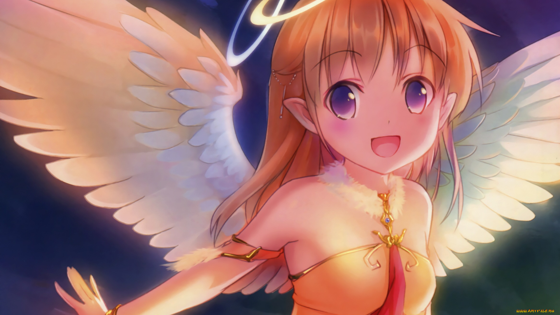 аниме, ангелы, , демоны, девушка