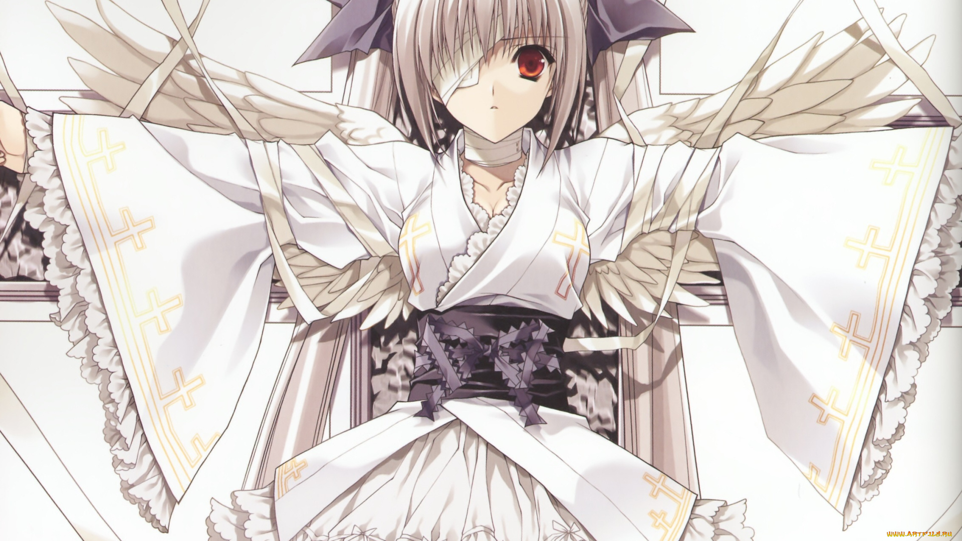 аниме, ангелы, , демоны, девушка