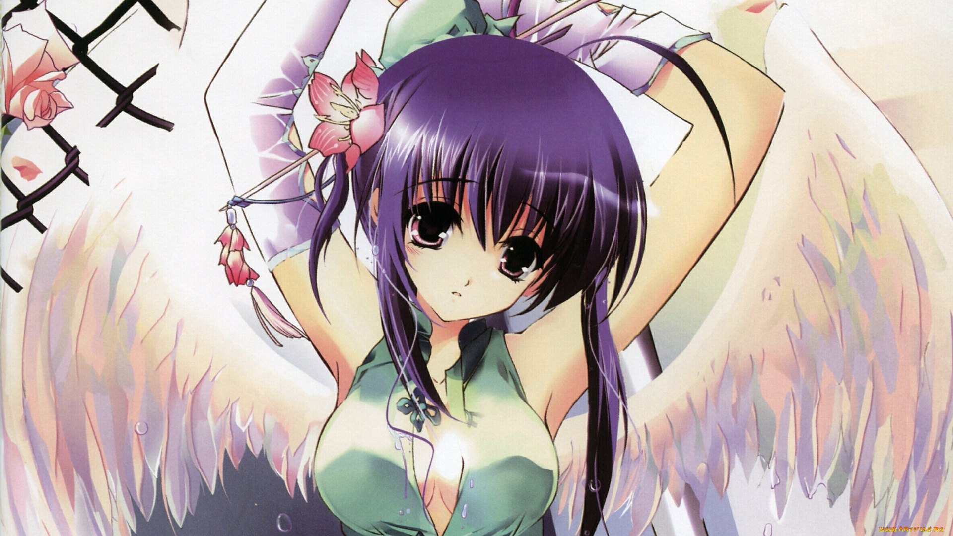 аниме, ангелы, , демоны, девушка