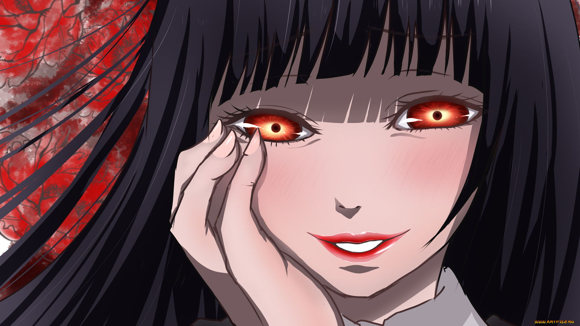 аниме, kakegurui, девушка