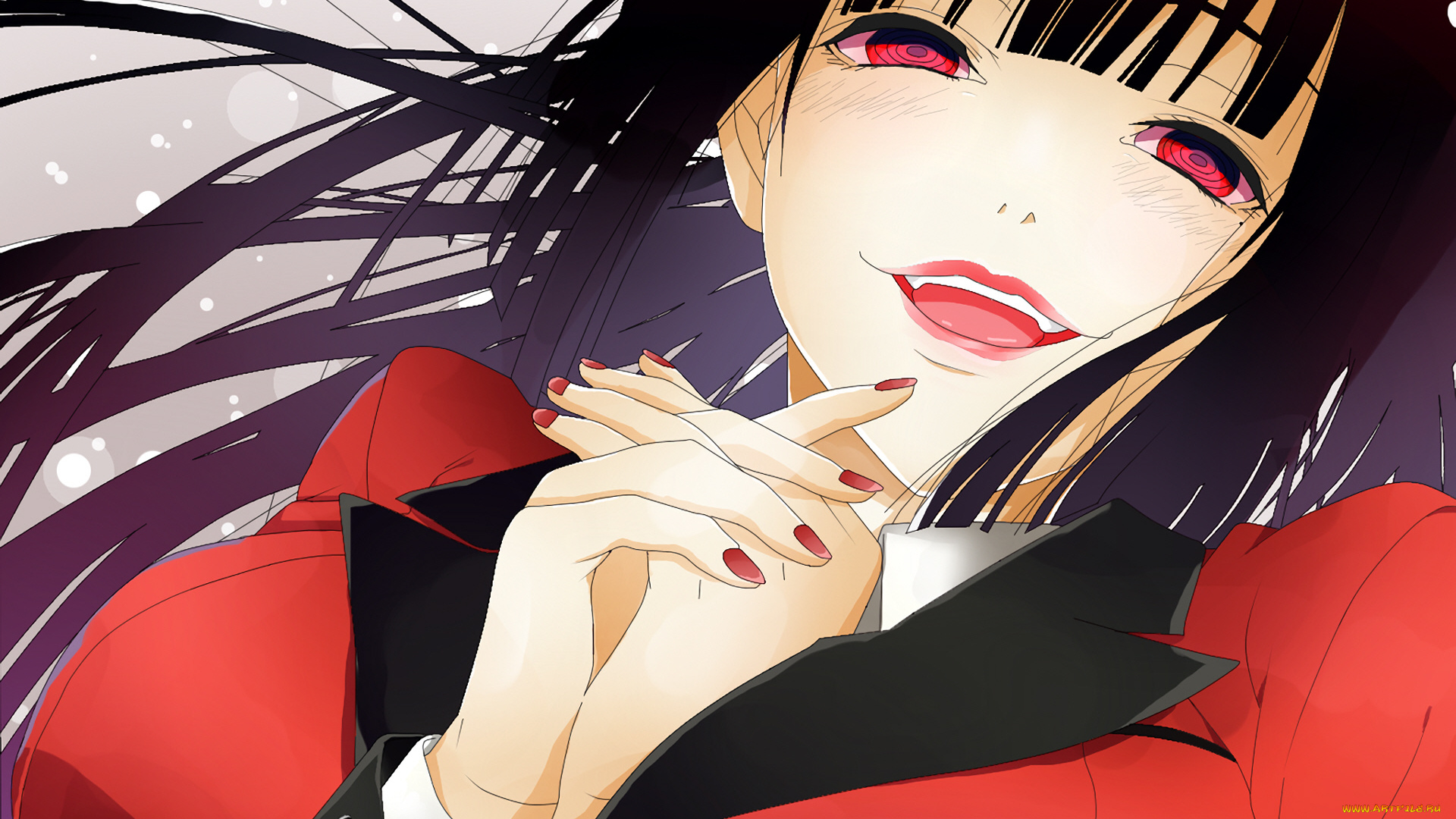 аниме, kakegurui, девушка