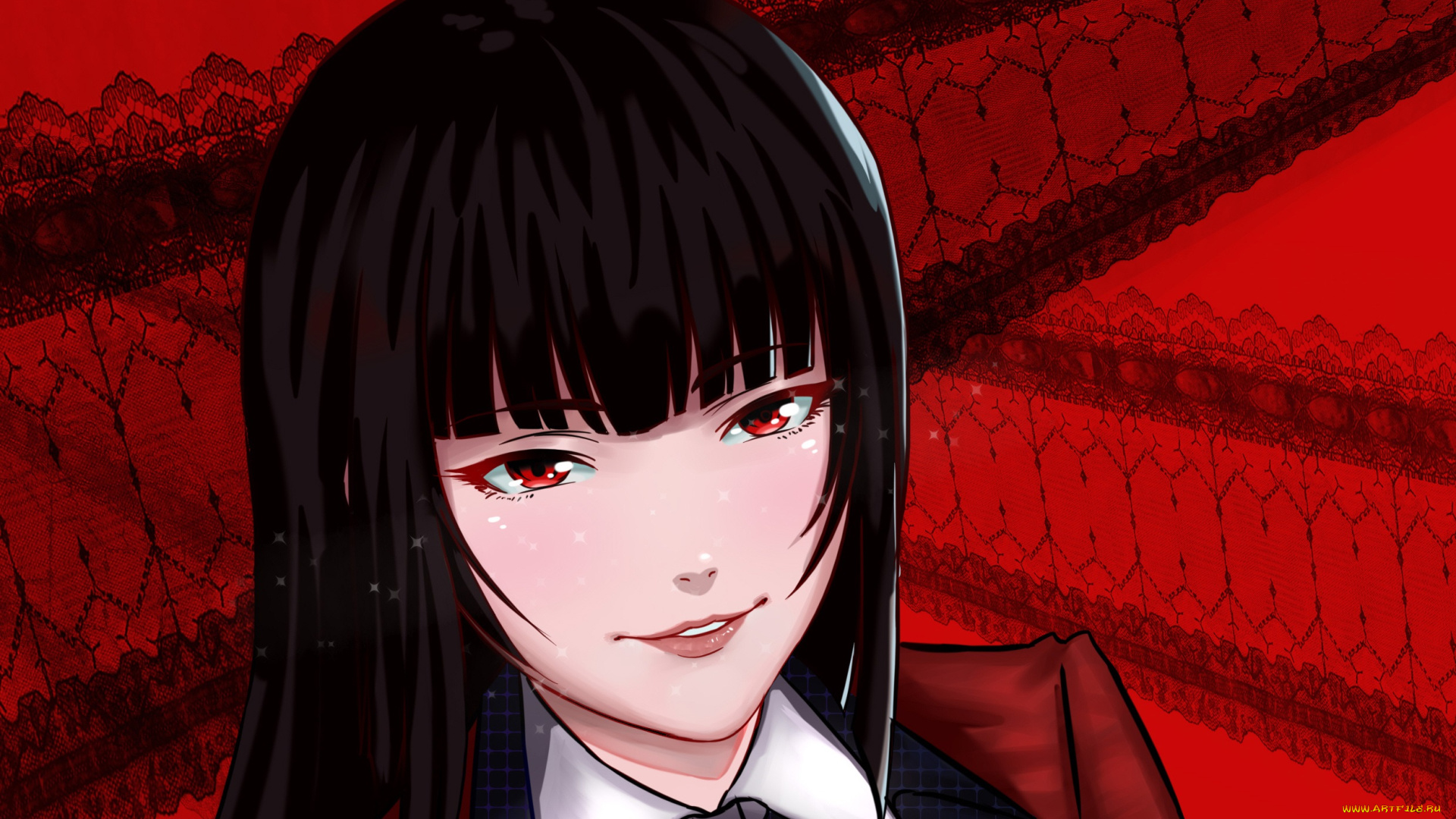 аниме, kakegurui, девушка