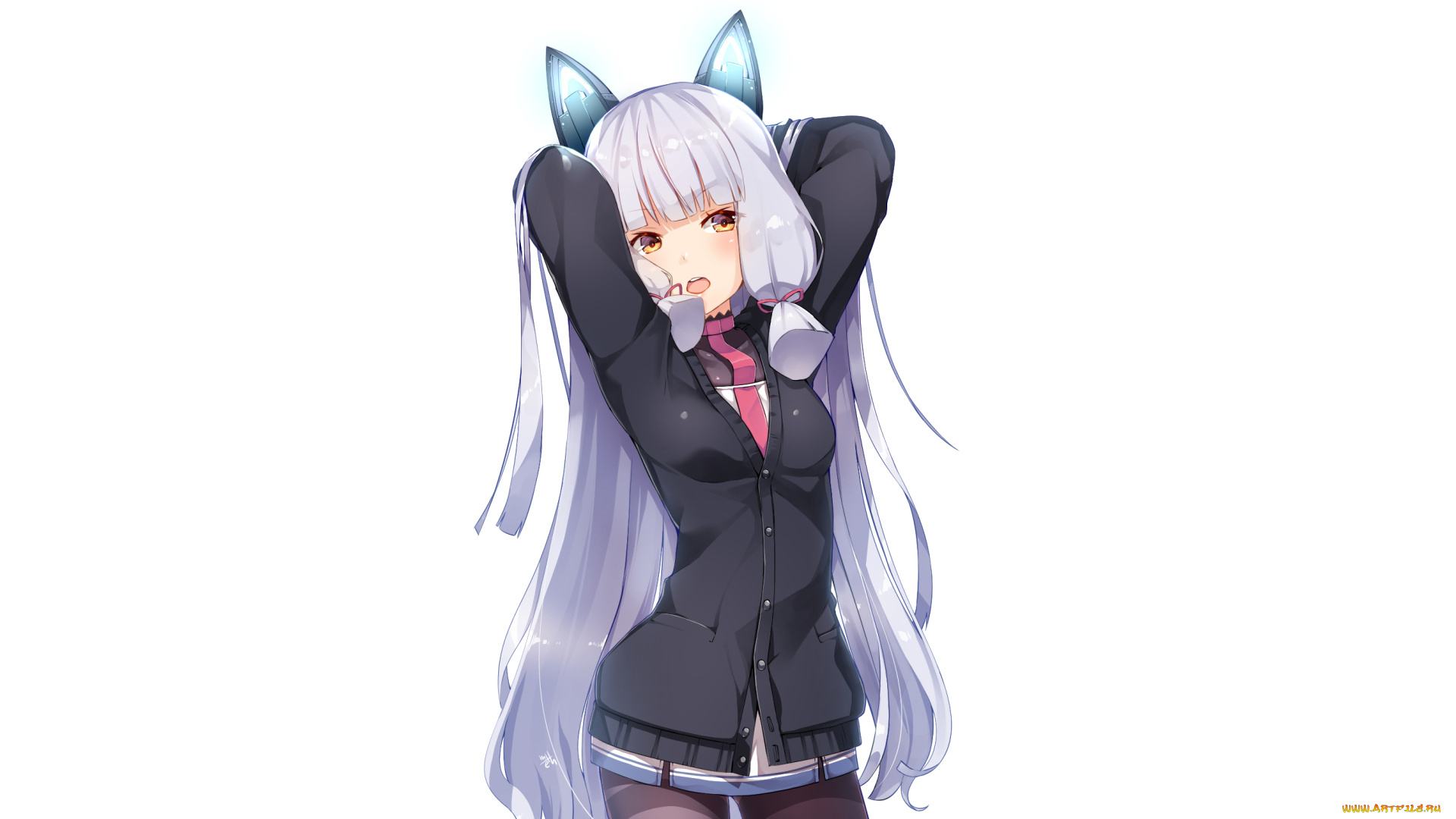 аниме, kantai, collection, девушка, фон, взгляд