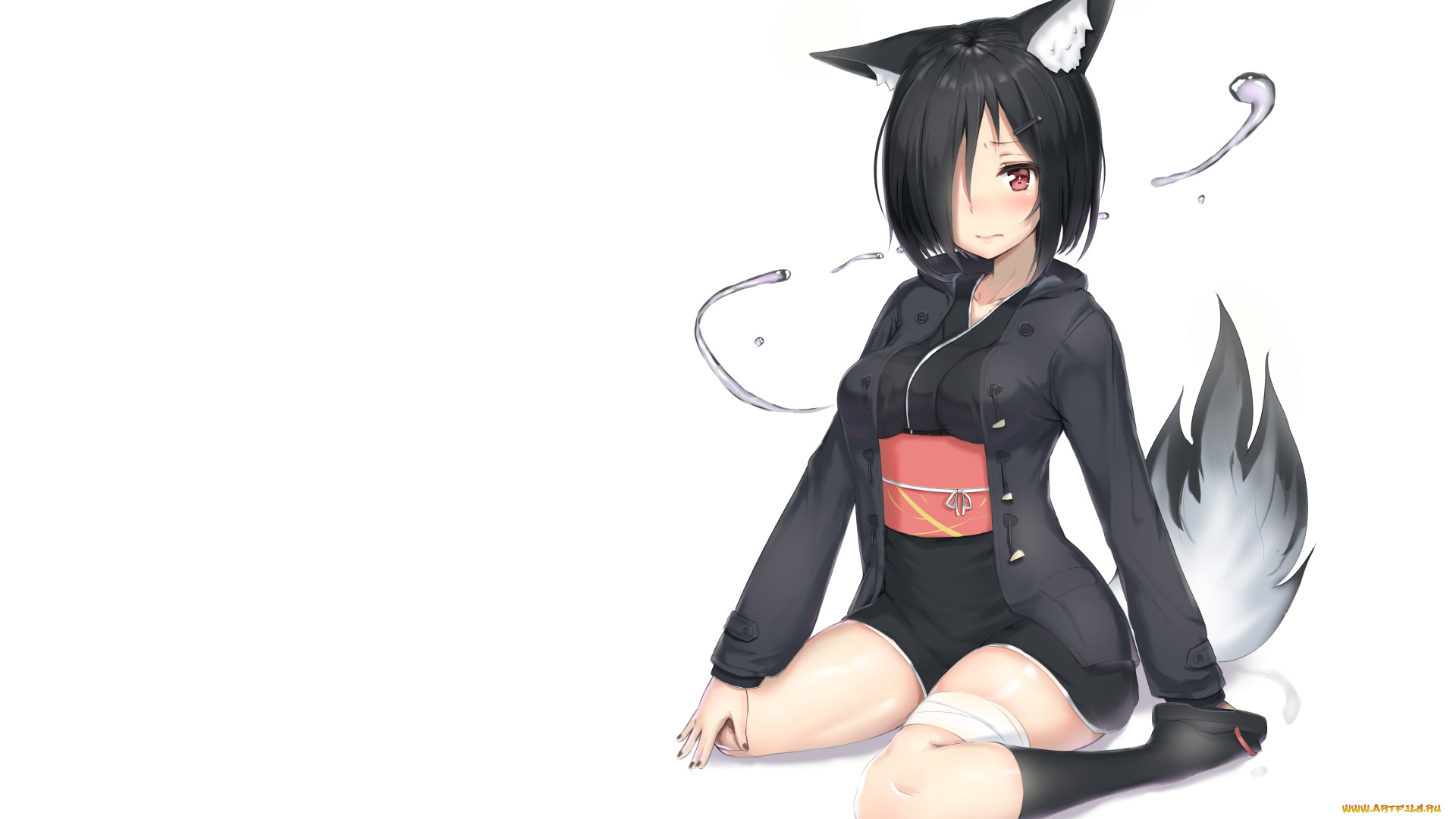 аниме, животные, , существа, девушка