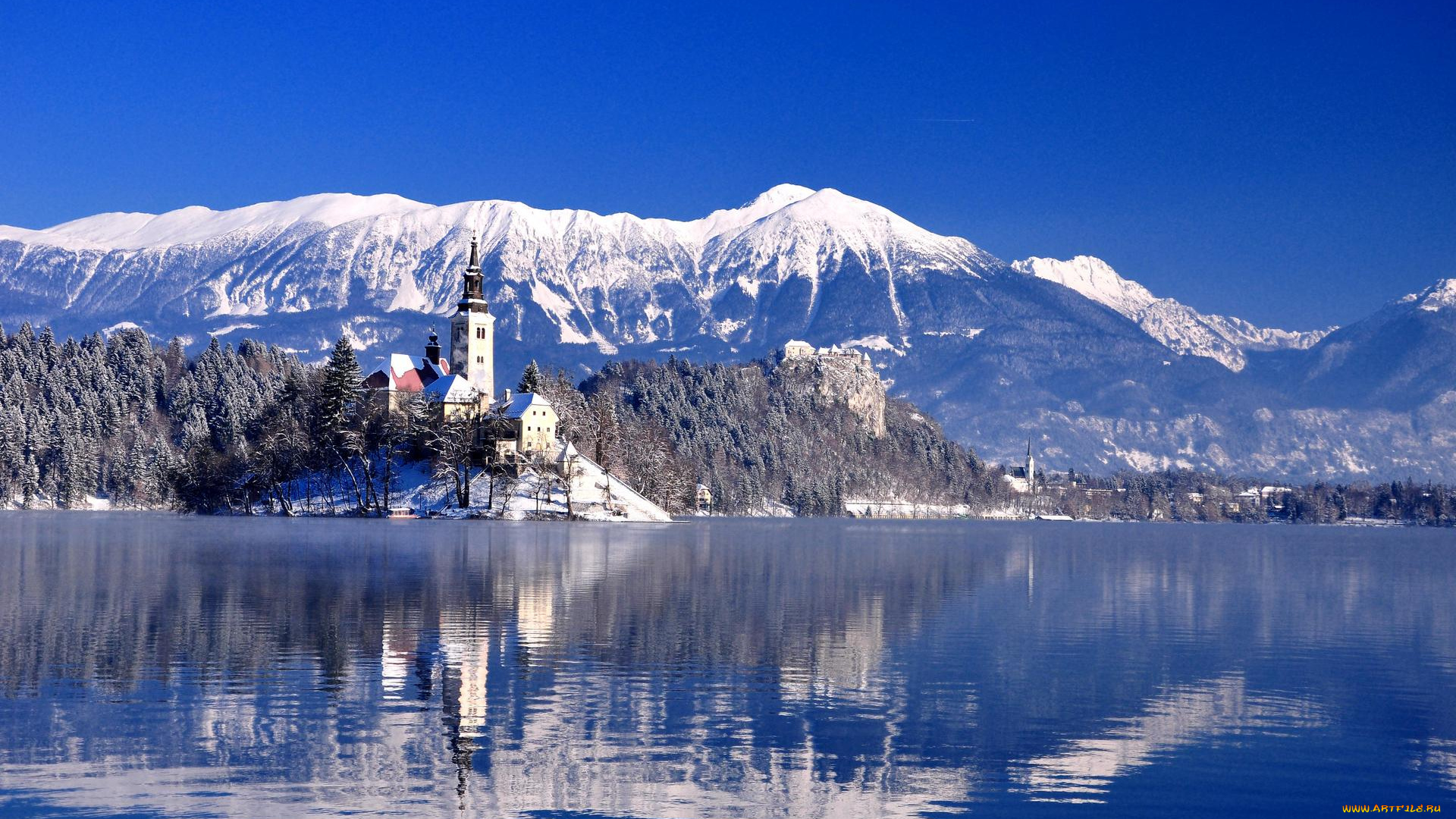 города, блед, , словения, bled, lake, озеро, блед, остров