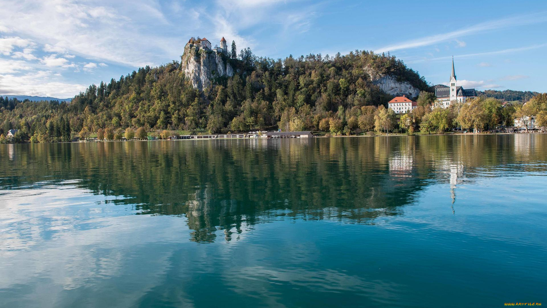 города, блед, , словения, bled, lake, озеро, блед, остров