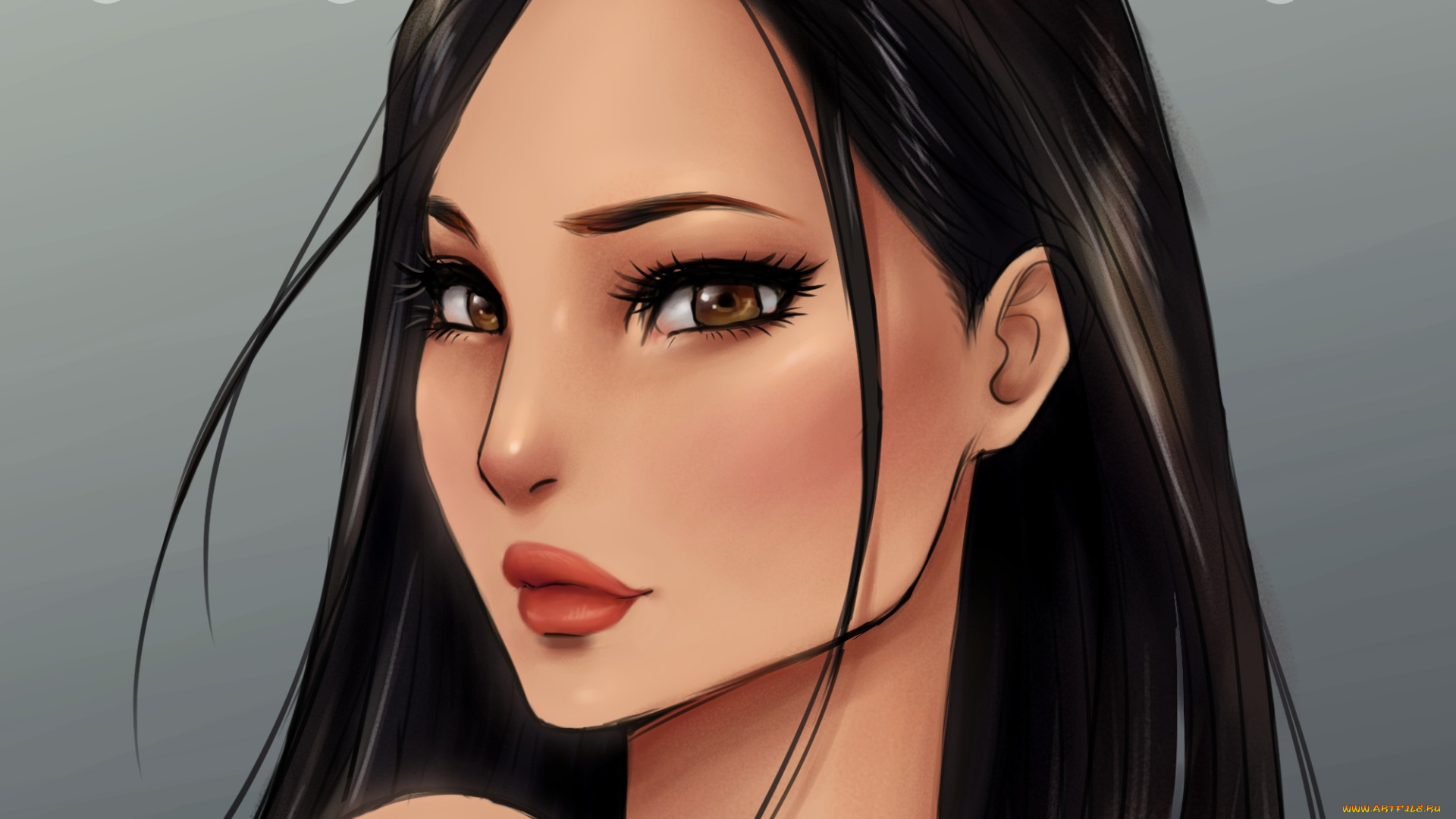 рисованное, кино, девушка