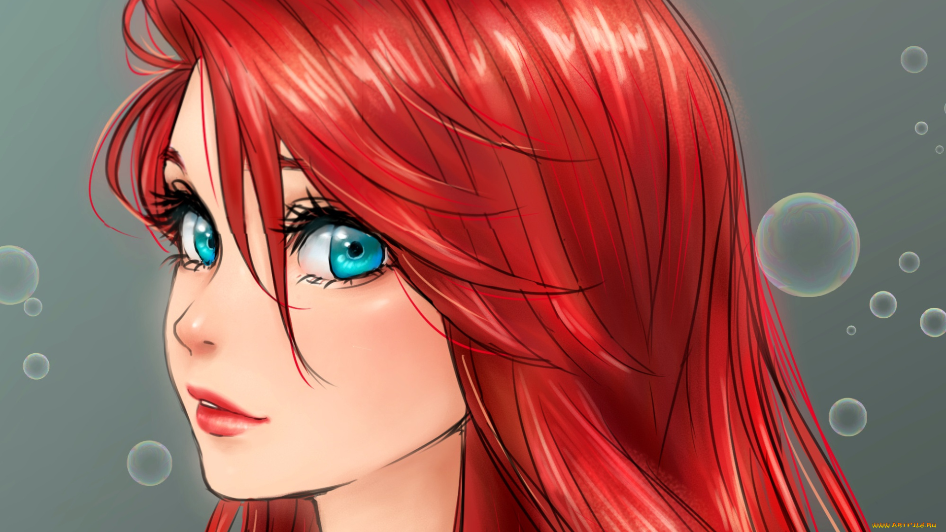 рисованное, кино, девушка