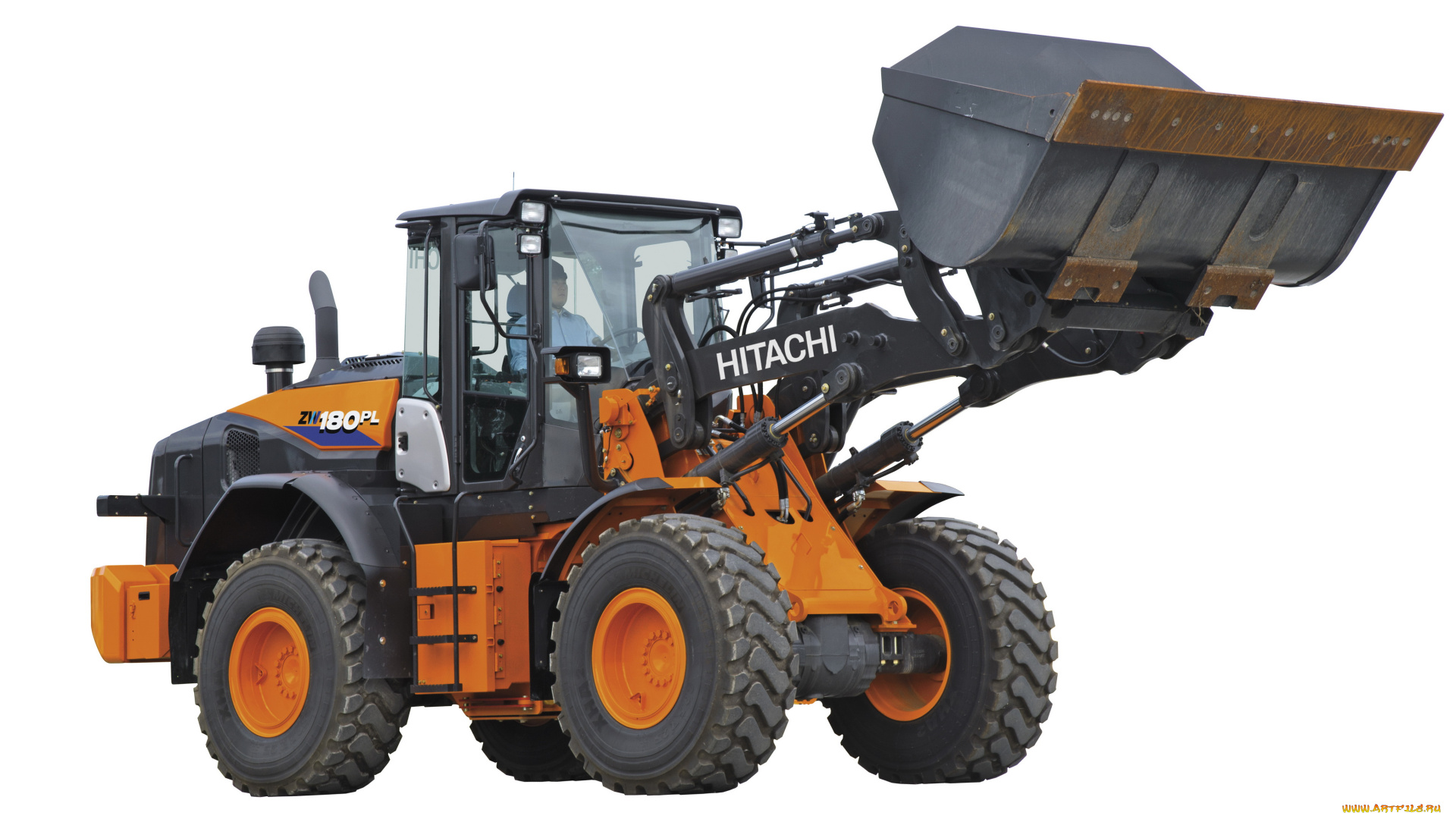 техника, фронтальные, погрузчики, hitachi