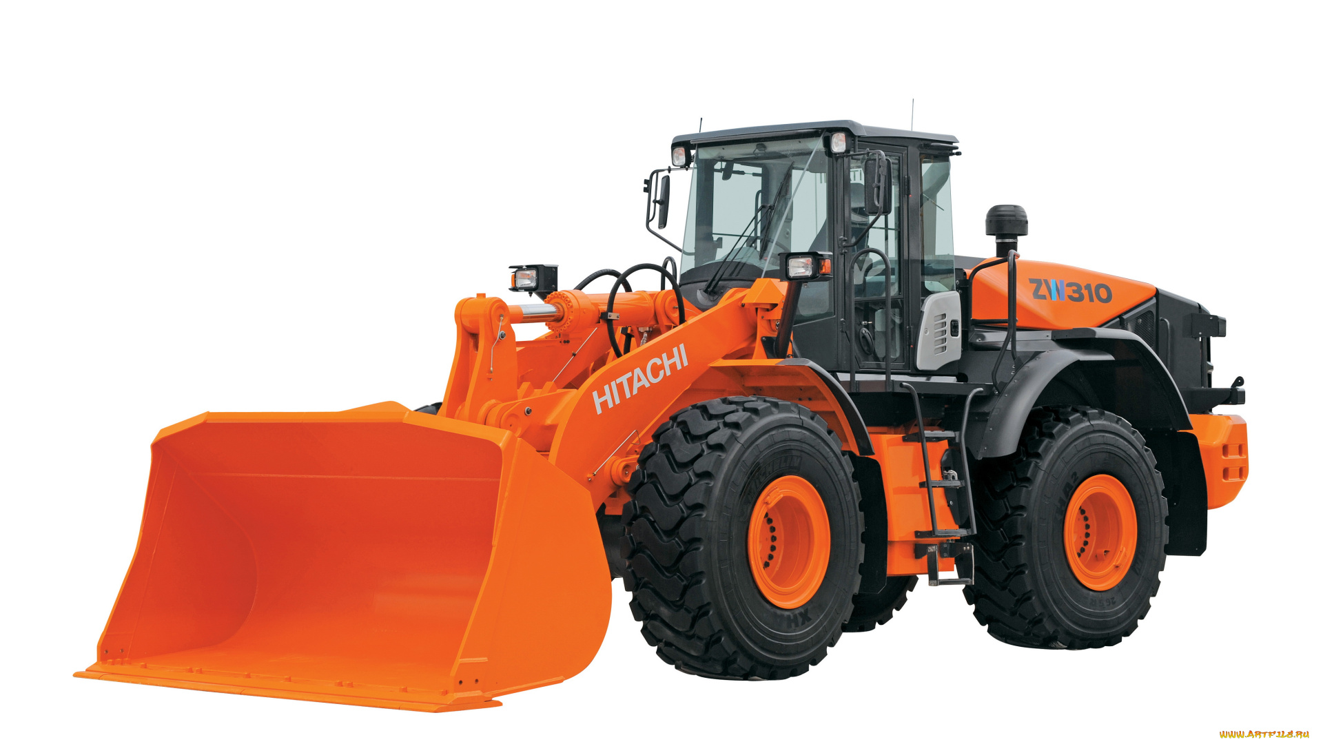 техника, фронтальные, погрузчики, hitachi
