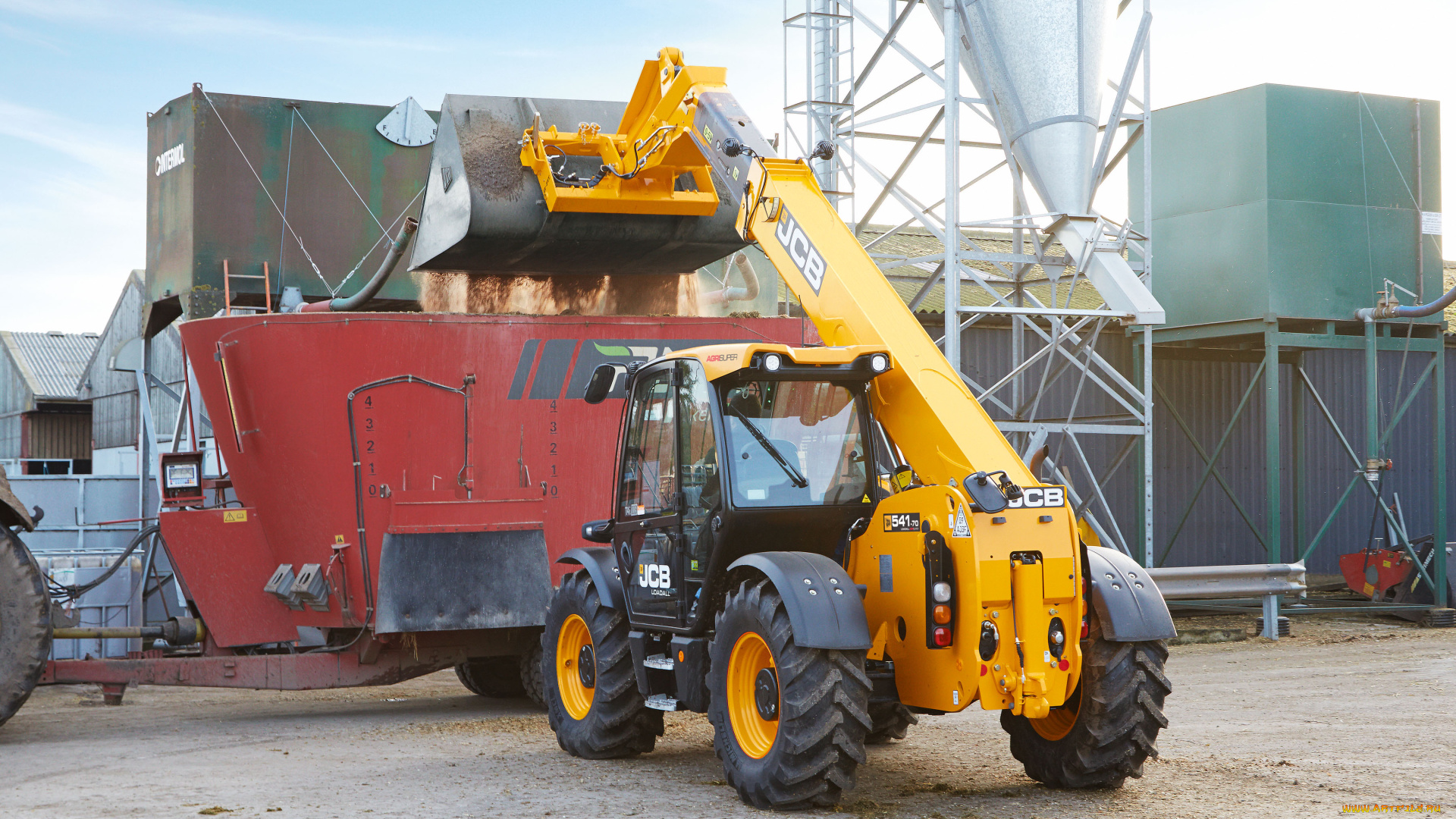 техника, фронтальные, погрузчики, jcb